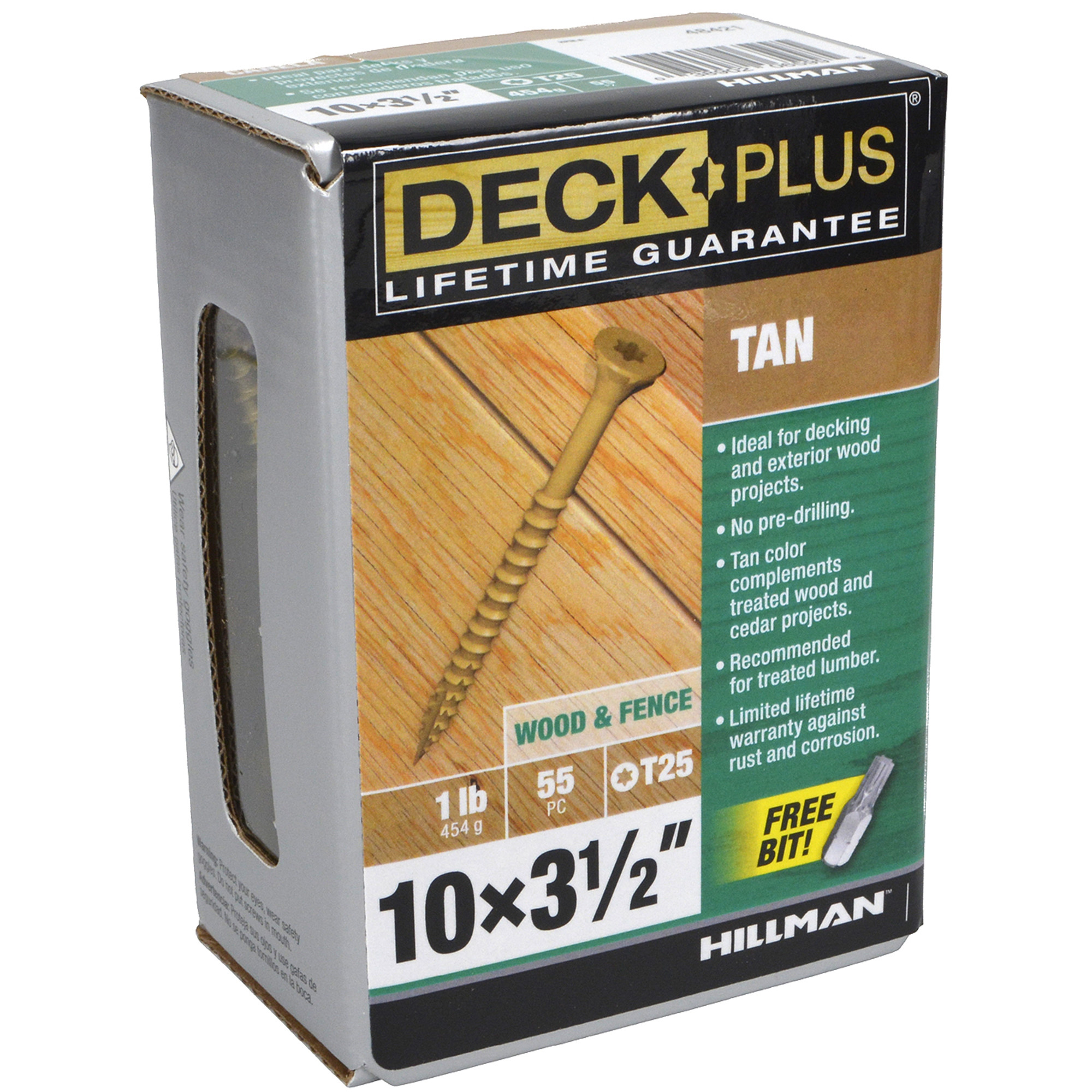Deck Plus Tan Deck Screws (#10 x 3-1/2 in.)