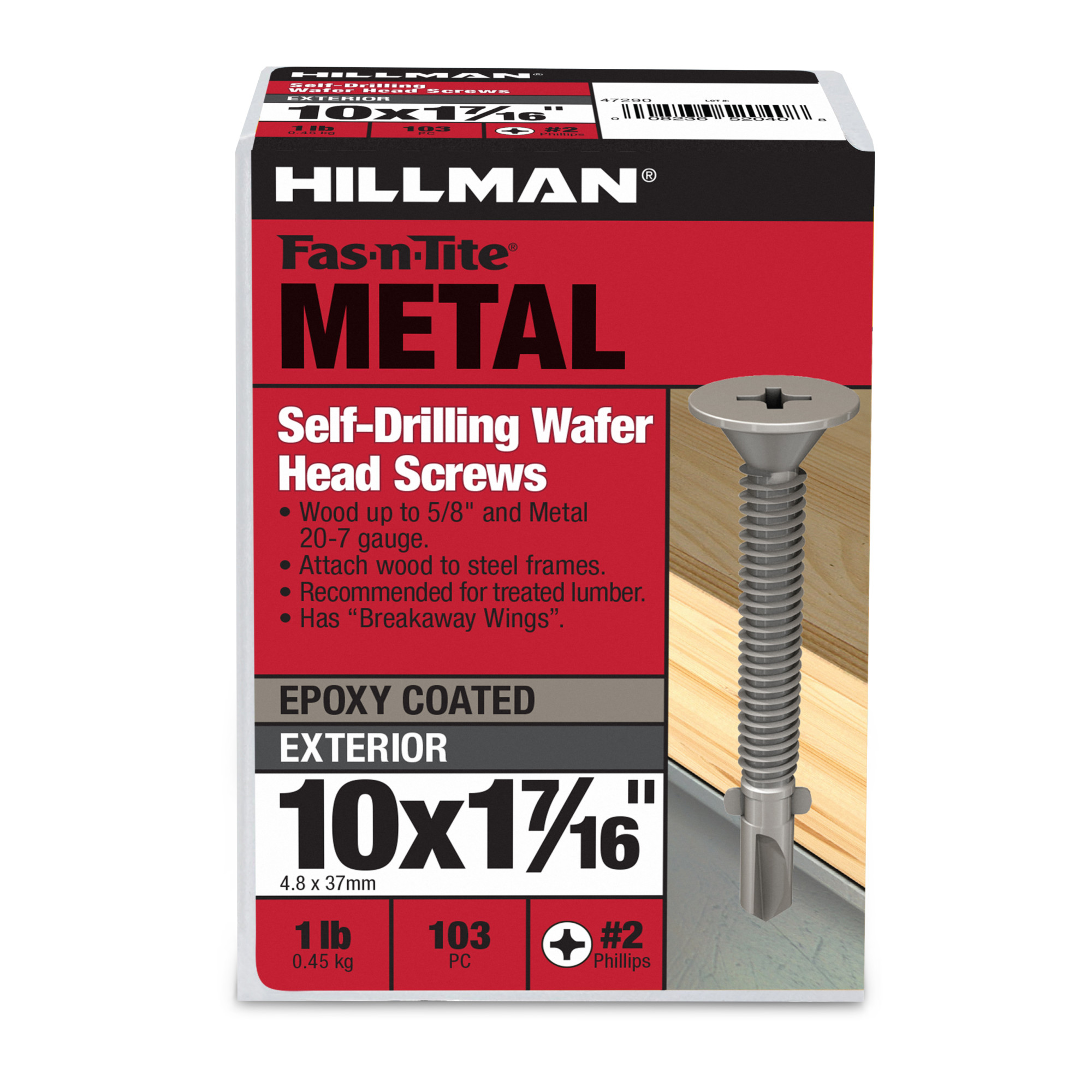 Hillman Wafer Head Phillips Self Drilling Screws (#10-24 x 1-7/16 in.)