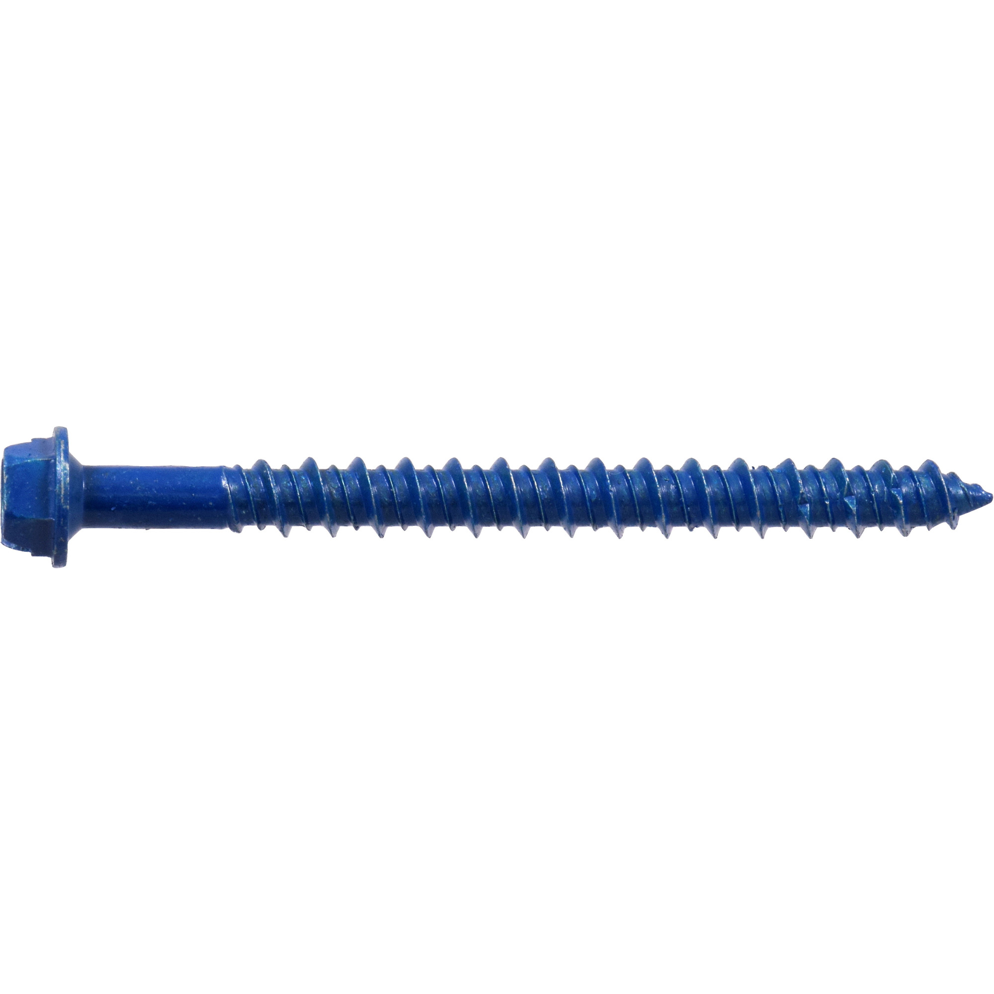 Hillman Blue Slotted Hex Washer-Head Tapper Concrete Screw Anchor (1/4 in. x 2-3/4 in.)-12 pc