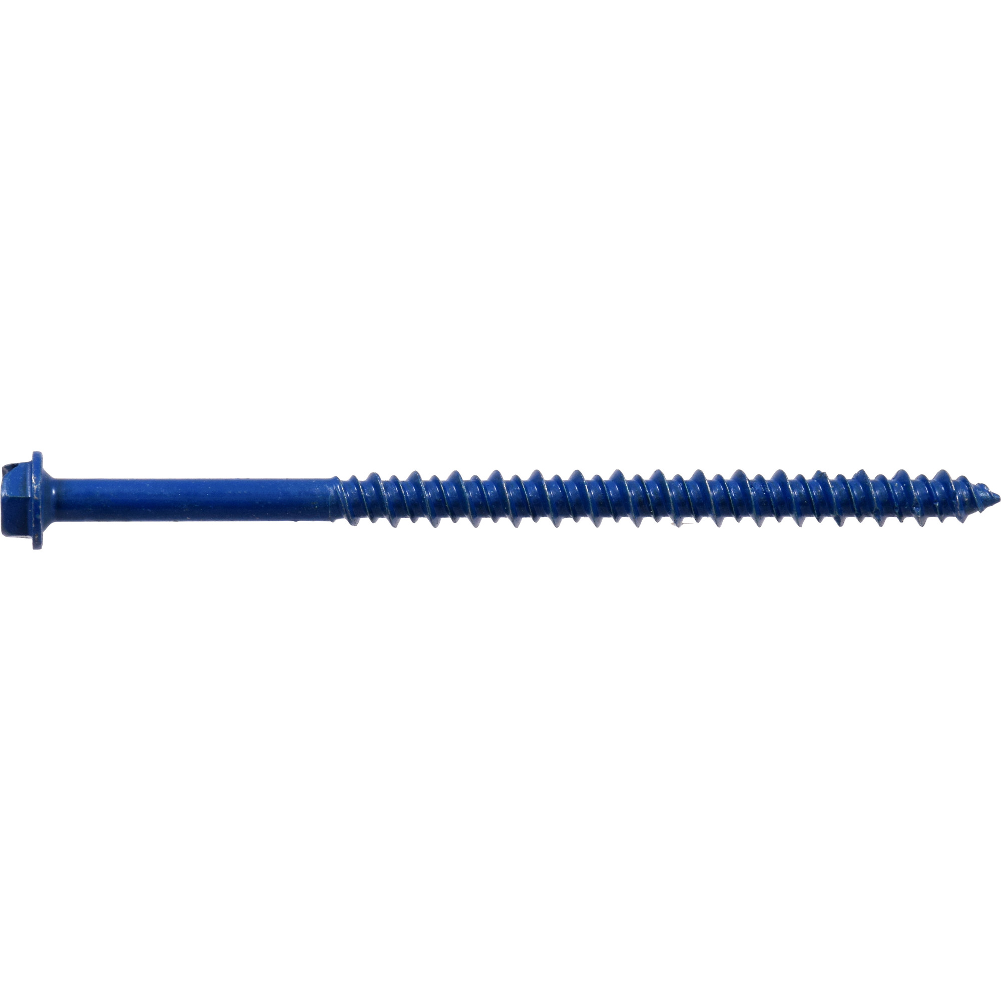 Hillman Blue Slotted Hex Washer-Head Tapper Concrete Screw Anchor (3/16 in. x3-1/4 in.)100 pc