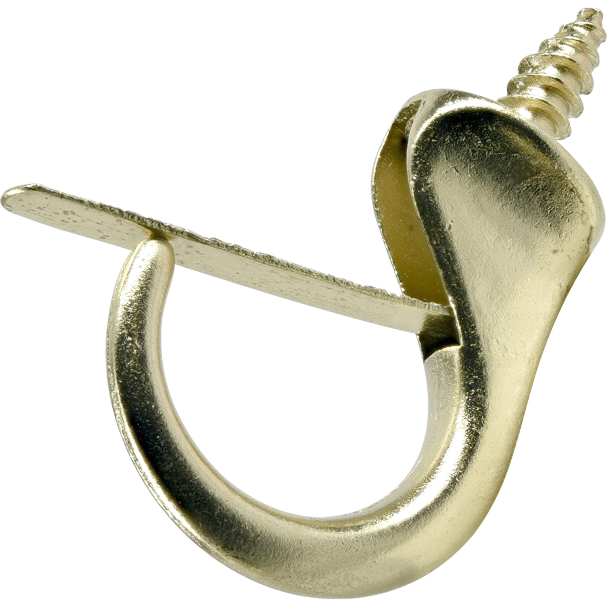 Hillman Safety Cup Hooks Brass (1-1/4 in.) 1lb 3 Pack