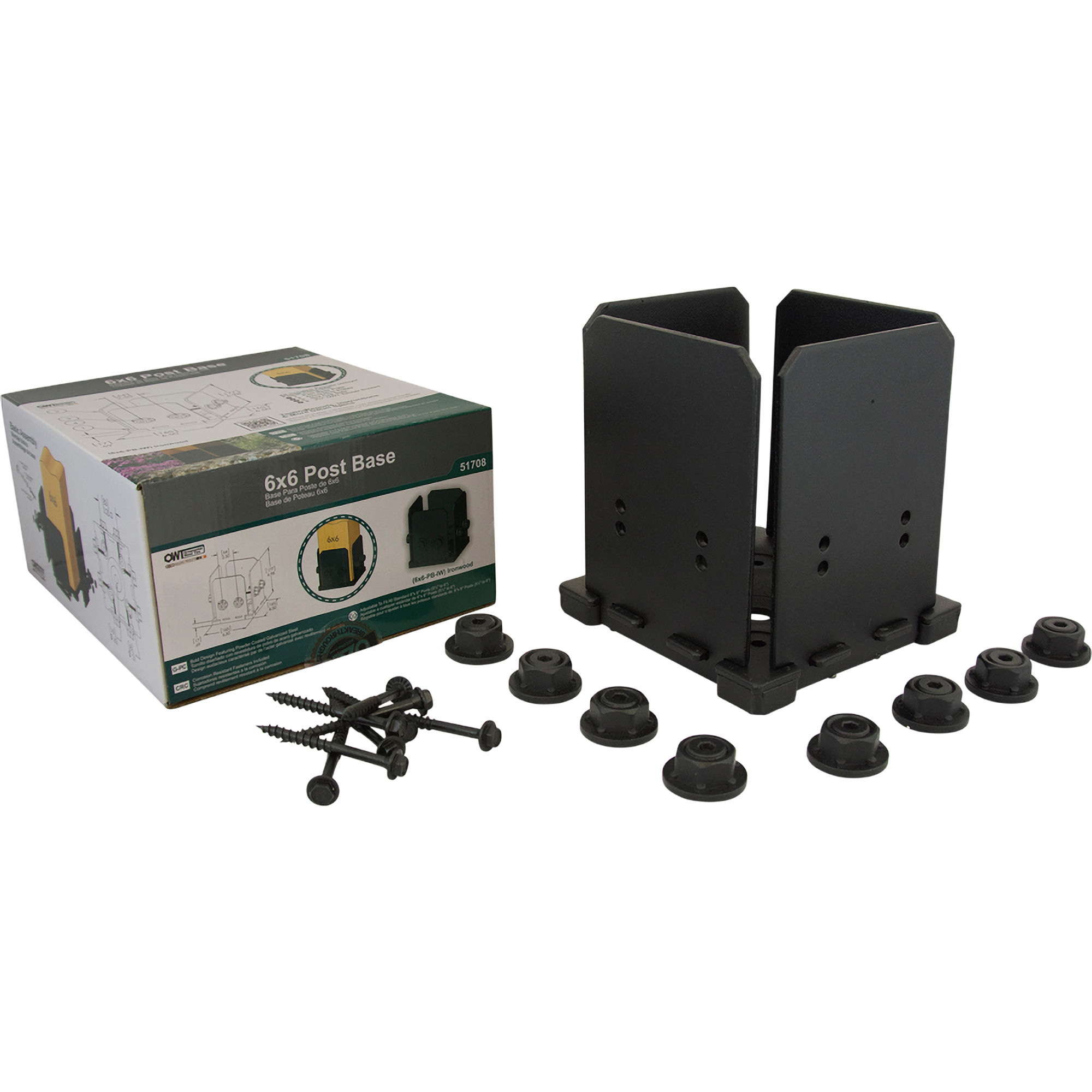 OZCO Ironwood Elevated Post Base Kit (6 in. x 6 in.)