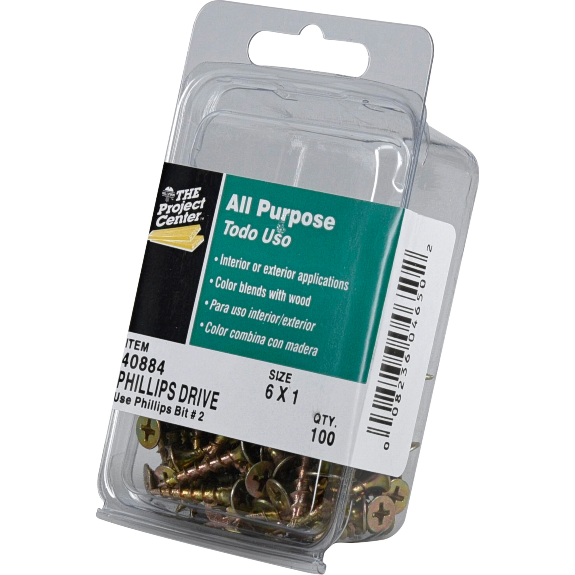 Hillman Bugle Head Phillips Interior Construction Wood Screws (#6 x 1 in.) - 100 pc