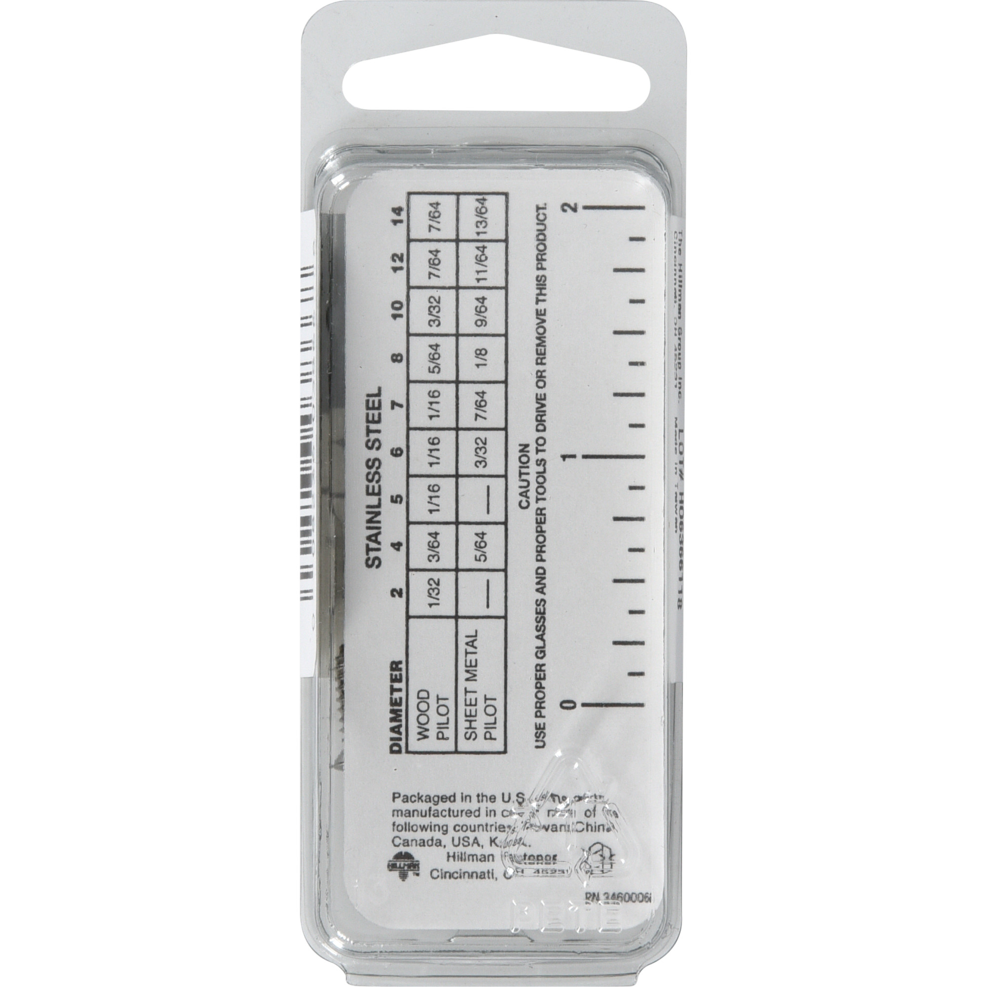 Hillman Stainless Steel Oval Head Phillips Sheet Metal Screw (#4 x 1/2 in.) - 5 pc