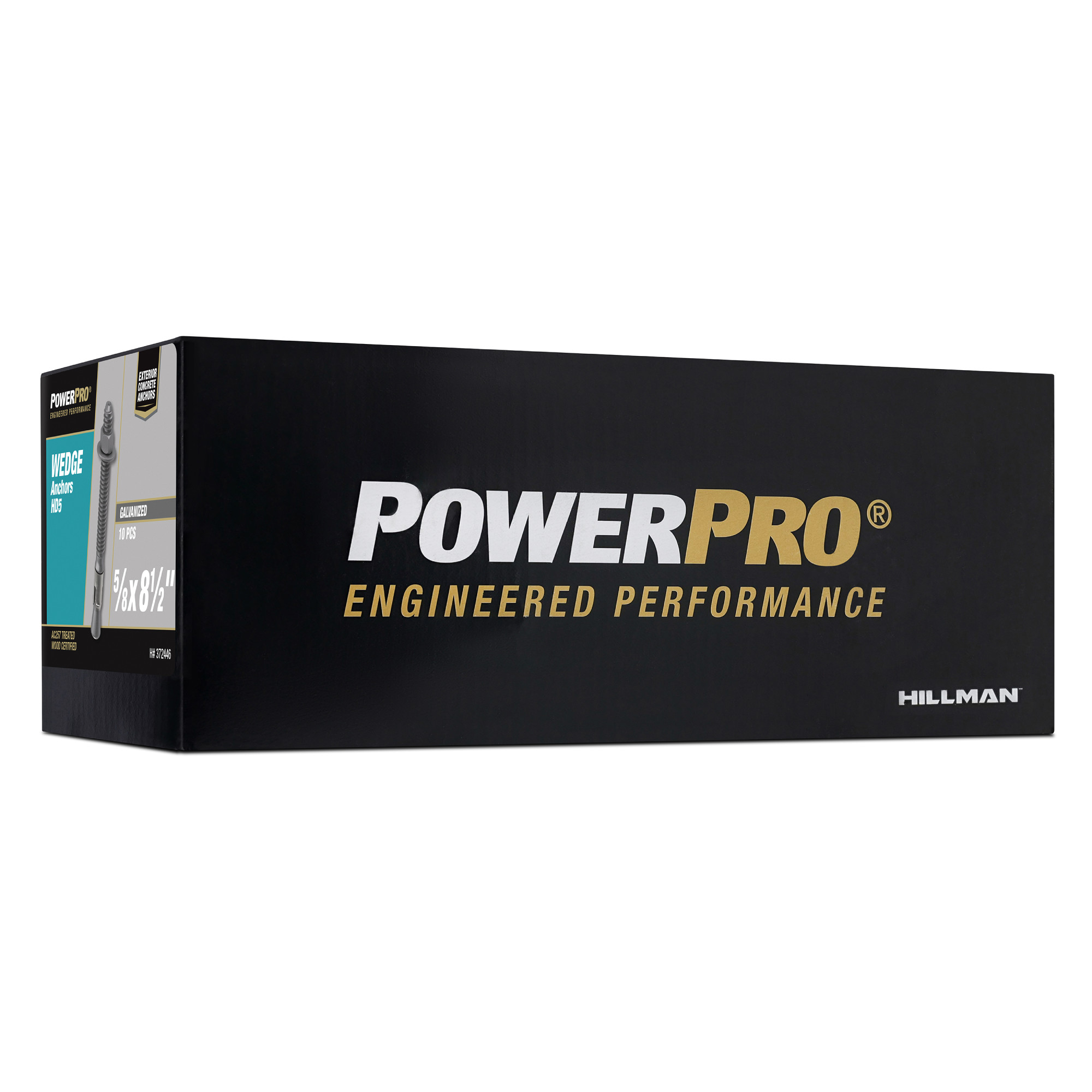 Power Pro HD5 Hot Dipped Galvanized Wedge Anchors (5/8 in. x 8-1/2 in.) - 10 pc