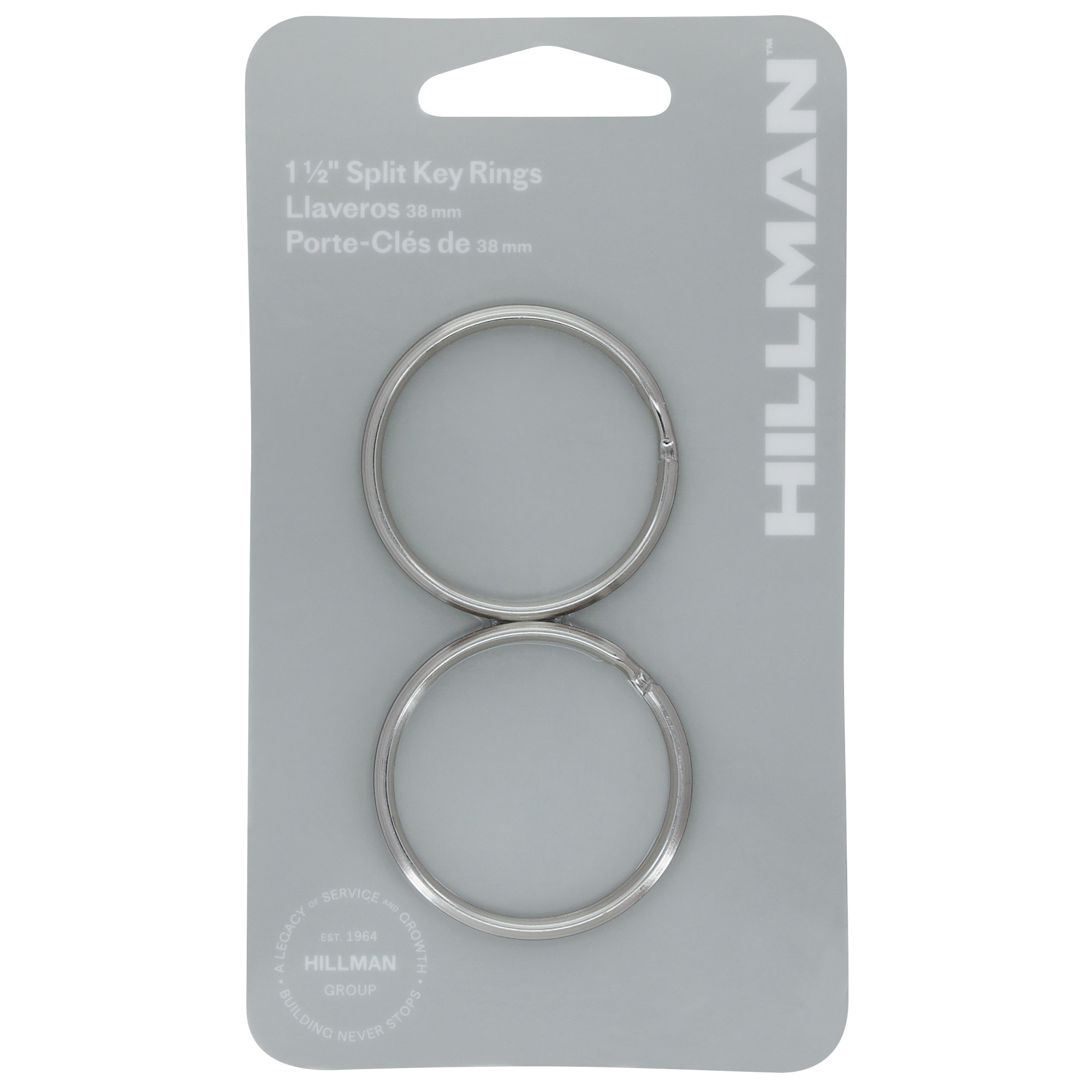 Hillman Split Key Blank Ring (1-1/2 in.) 2 Pack