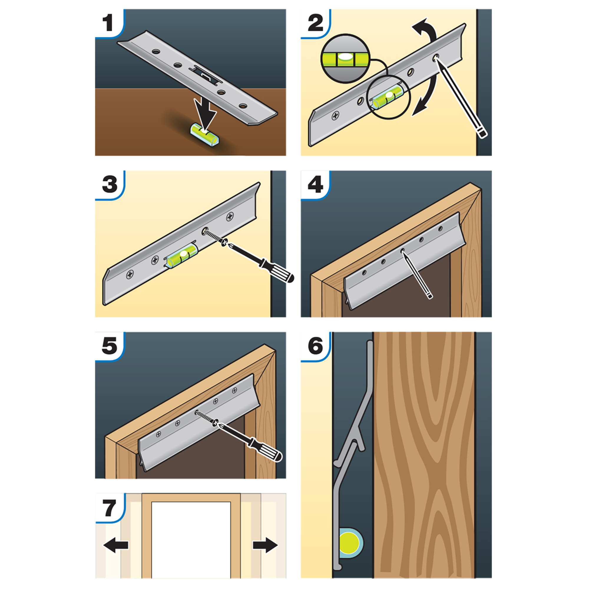 Hillman Aluminum French Cleat Picture Hanging System (6 in.) 75lb