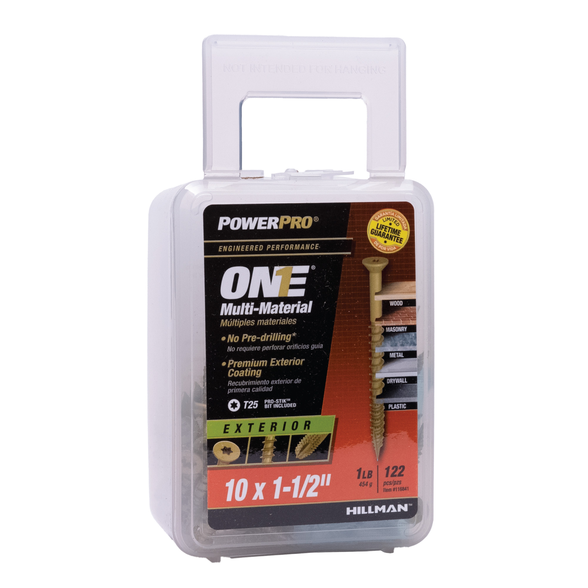 Power Pro ONE Flat Exterior Bronze Multi-Material Screws (#10 x 1-1/2 in.) - 122 pc