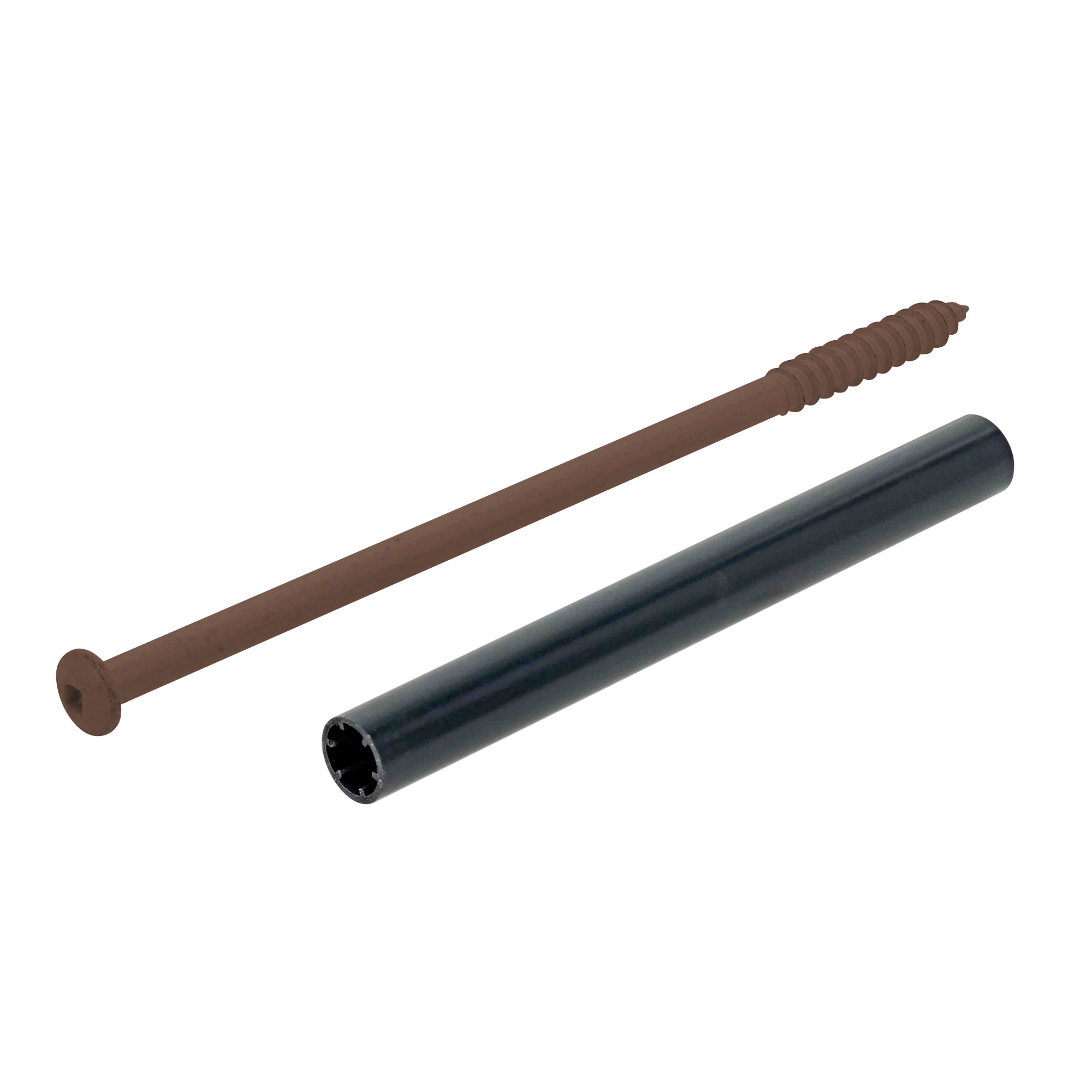 Project Center Brown Gutter-Tite Screws (5/16 in. x 7 in.) - 25 pc