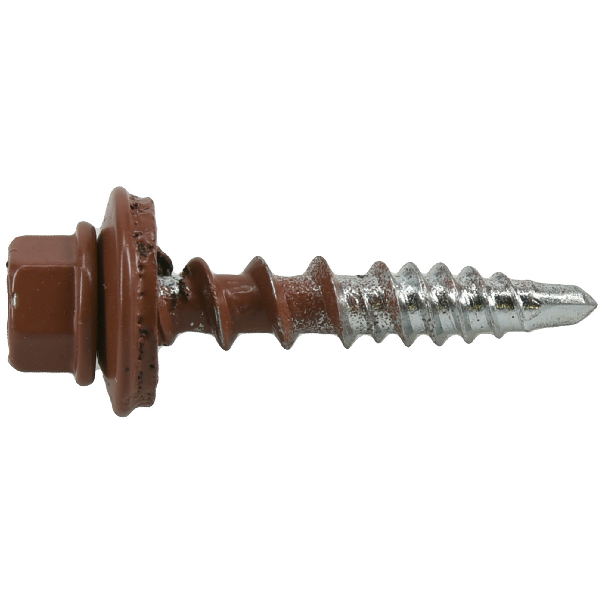 Power Pro Red Self Drilling Metal-to-Wood Roofing Screws (#10 x 1 in.) - 250 pc