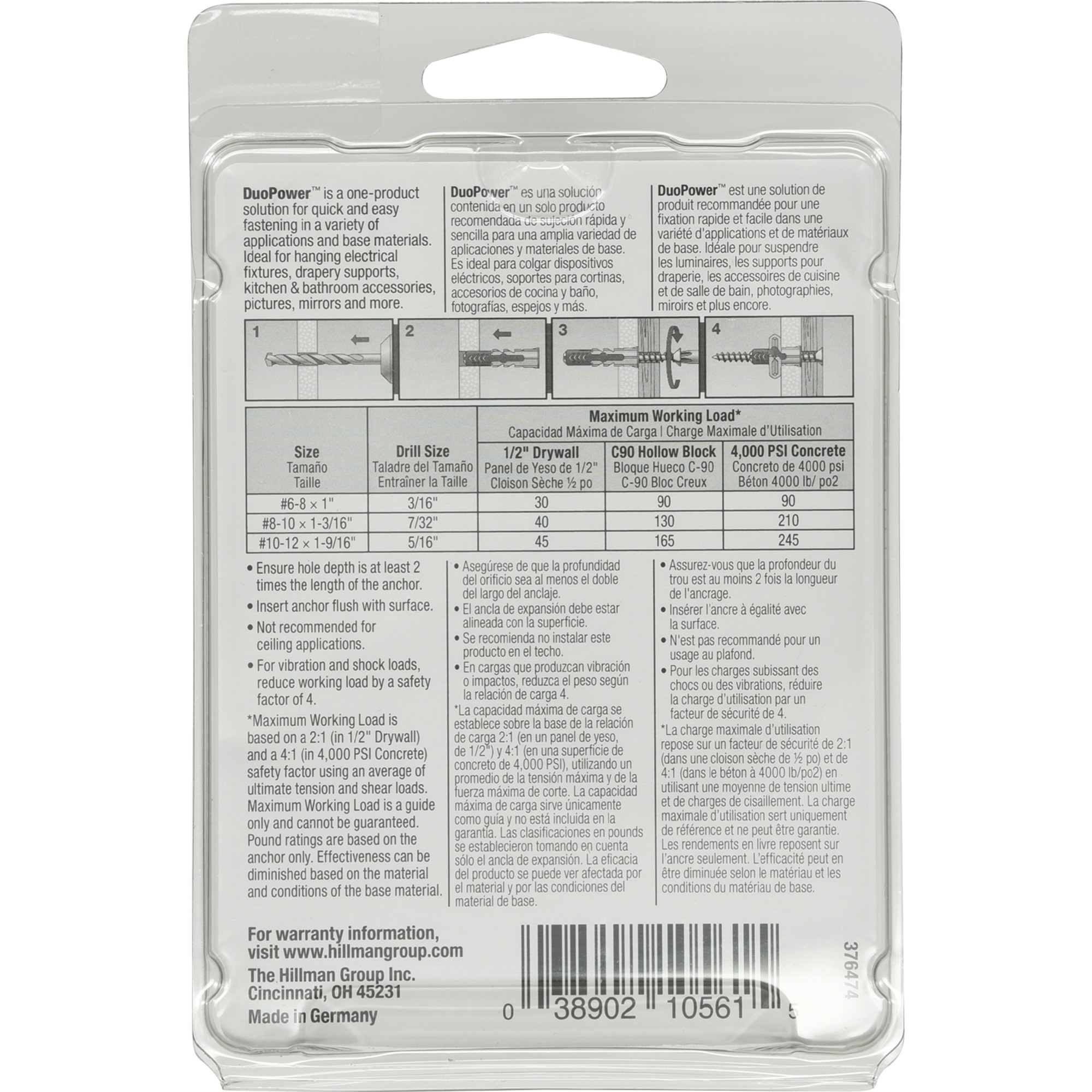 Hillman XL-DUO POWER #10x1-9/16