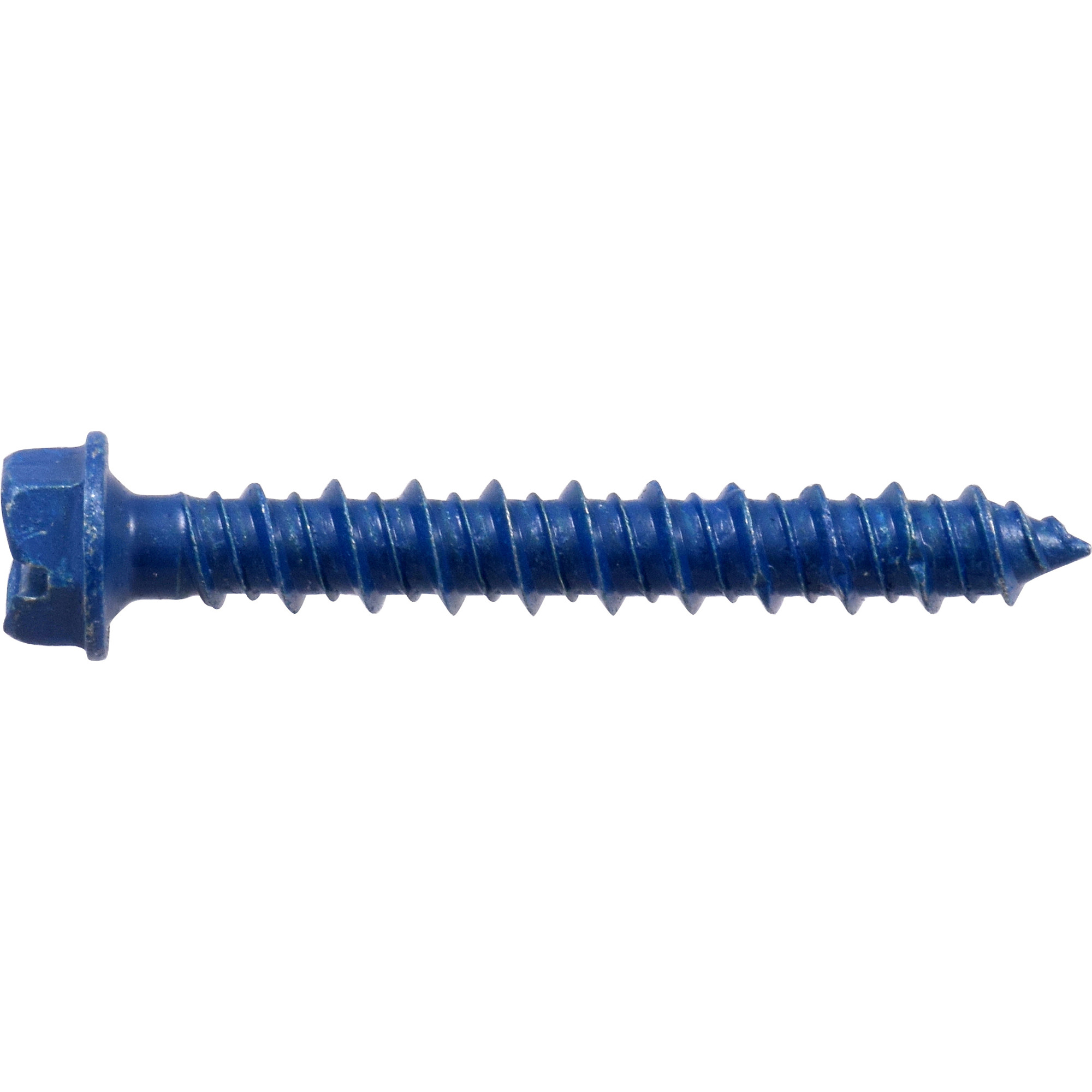 Hillman Blue Slotted Hex Washer-Head Tapper Concrete Screw Anchor (1/4 in. x 1-3/4 in.) 5 pc