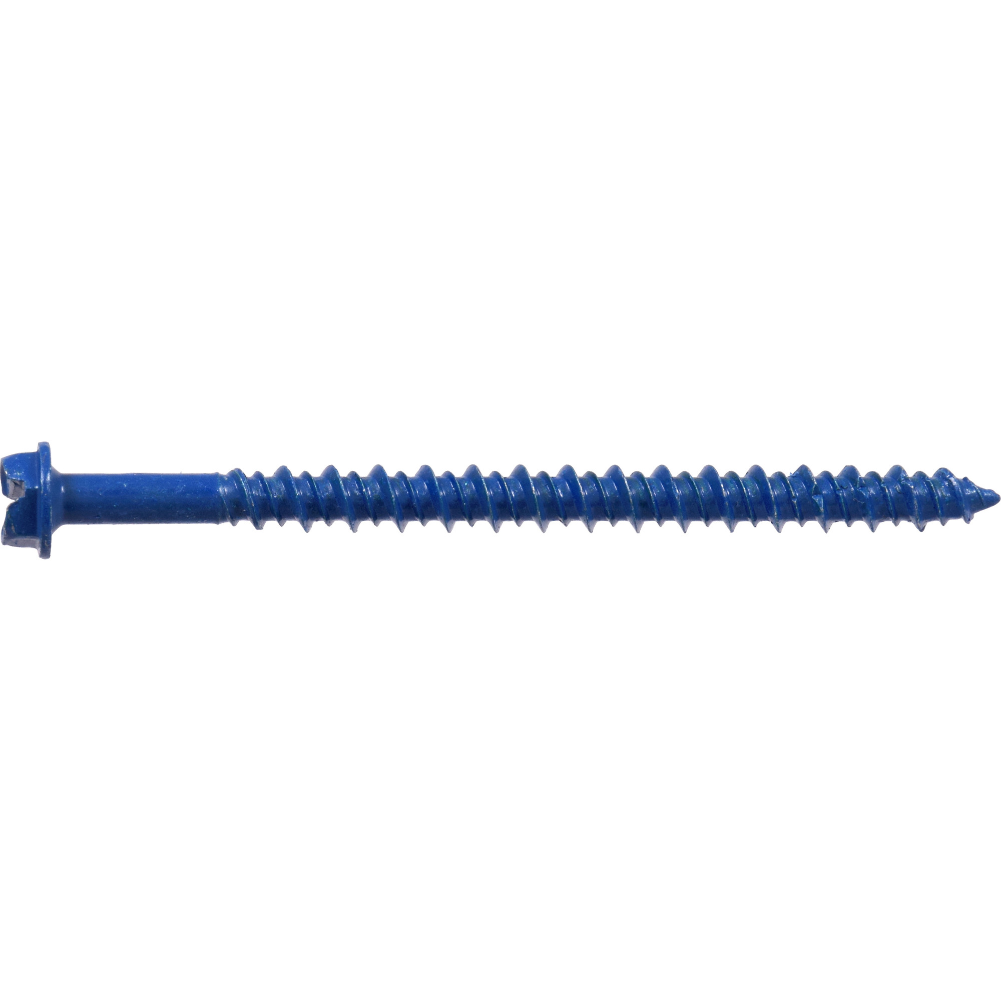 Hillman Blue Slotted Hex Washer-Head Tapper Concrete Screw Anchor(3/16 in.x 2-3/4 in.)-100 pc
