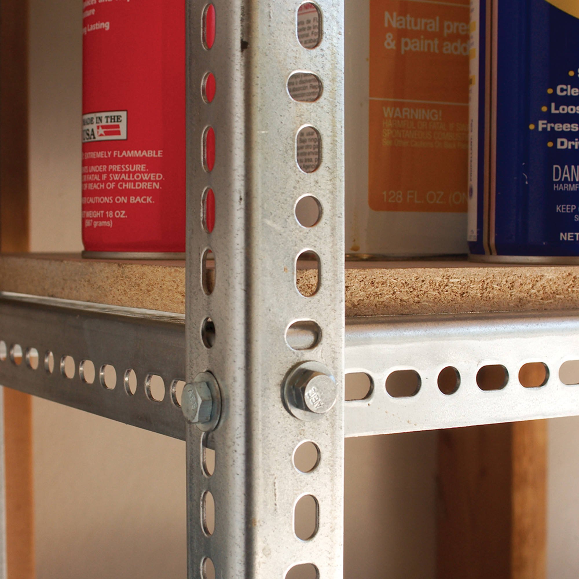 SteelWorks Slotted Angle Zinc-Plated (1-1/2 in. x 1-1/2 in. x 4 ft.)