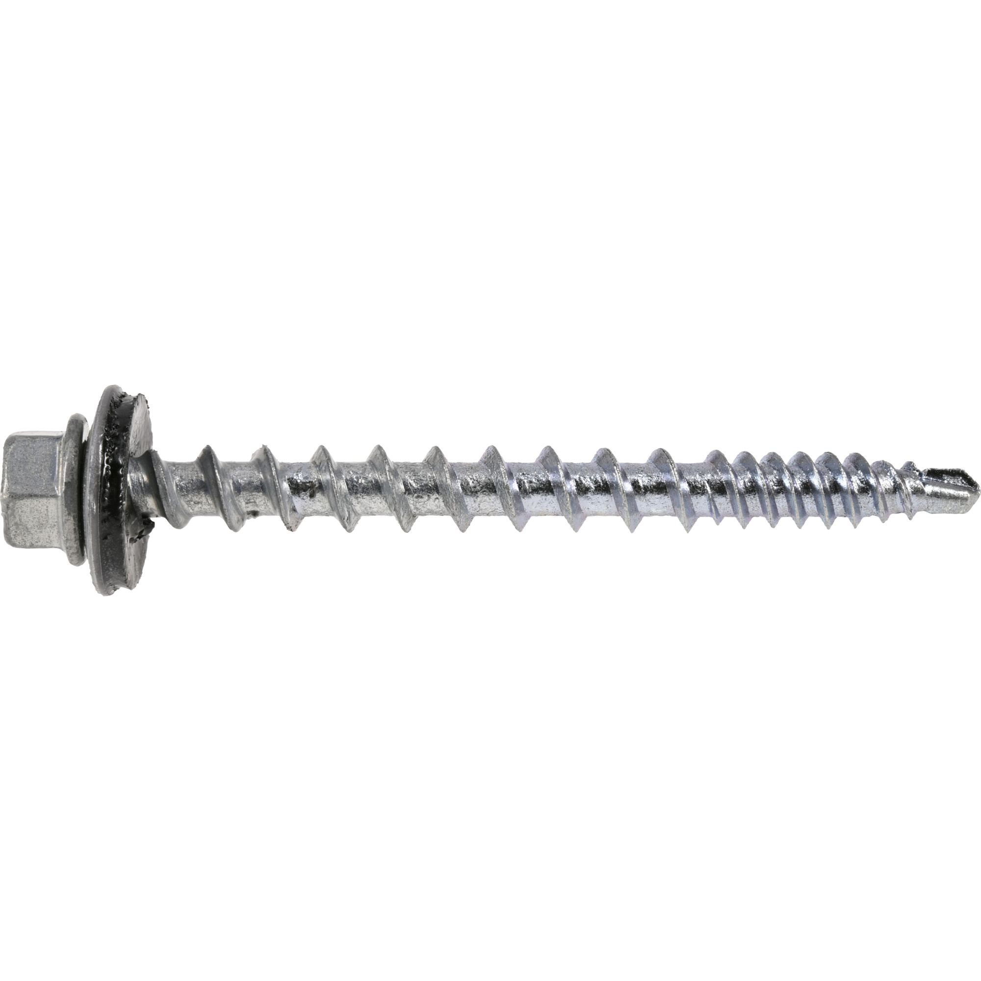 Power Pro Silver Self Drilling Metal-to-Wood Roofing Screws (#10 x 2 in.) - 250 pc