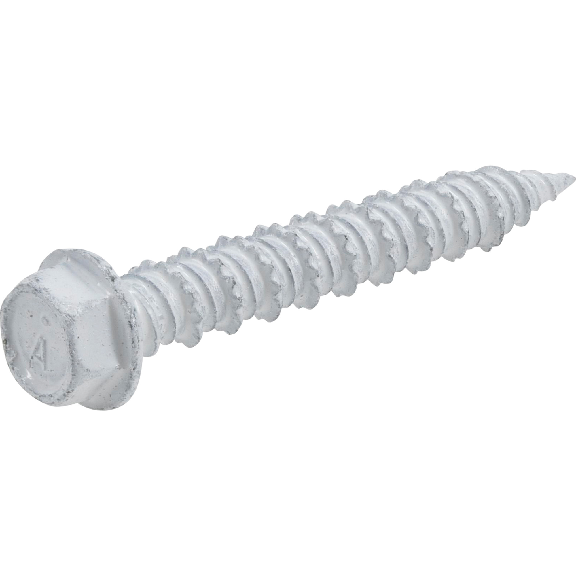 Power Pro White Hex Washer-Head Concrete Screw Anchor (1/4 in. x 1-3/4 in.) - 100 pc
