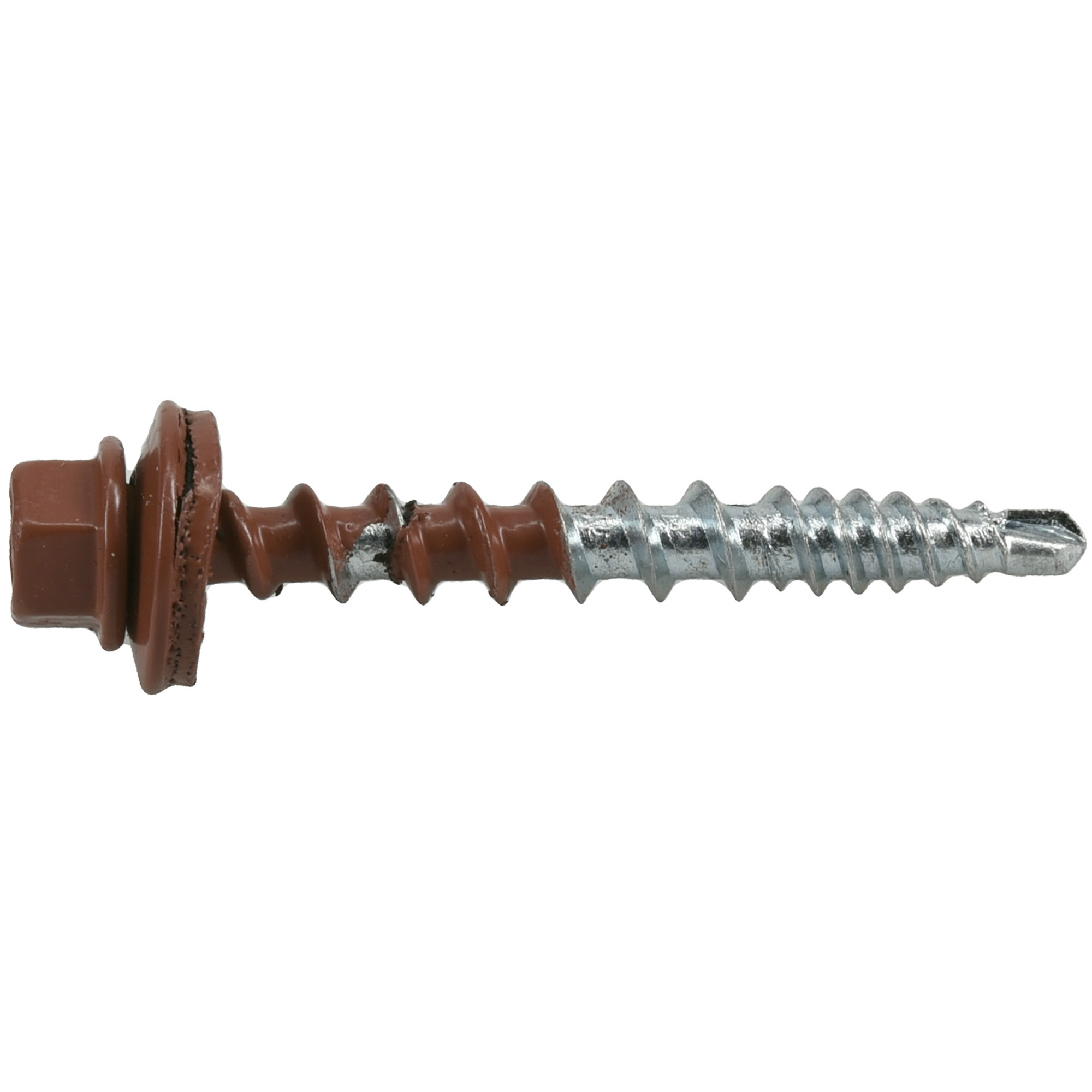 Power Pro Red Self Drilling Metal-to-Wood Roofing Screws (#10 x 1-1/2 in.) - 98 pc