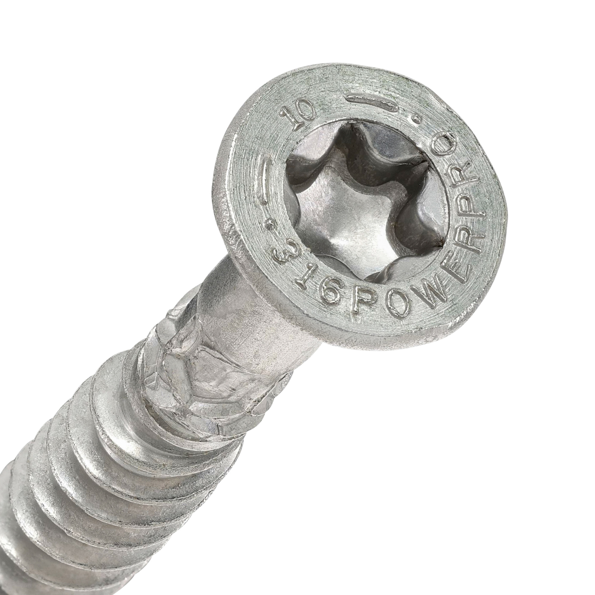 Power Pro 316SS Heavy Duty TimberWood Structural Screws (3/8 in. x 10 in.) - 1pc