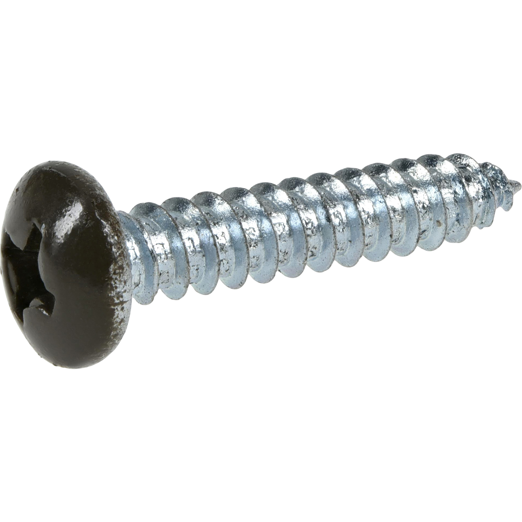 Hillman Brown Pan-Head Phillips Sheet Metal Screws (#10 x 1 in.) - 100 pc