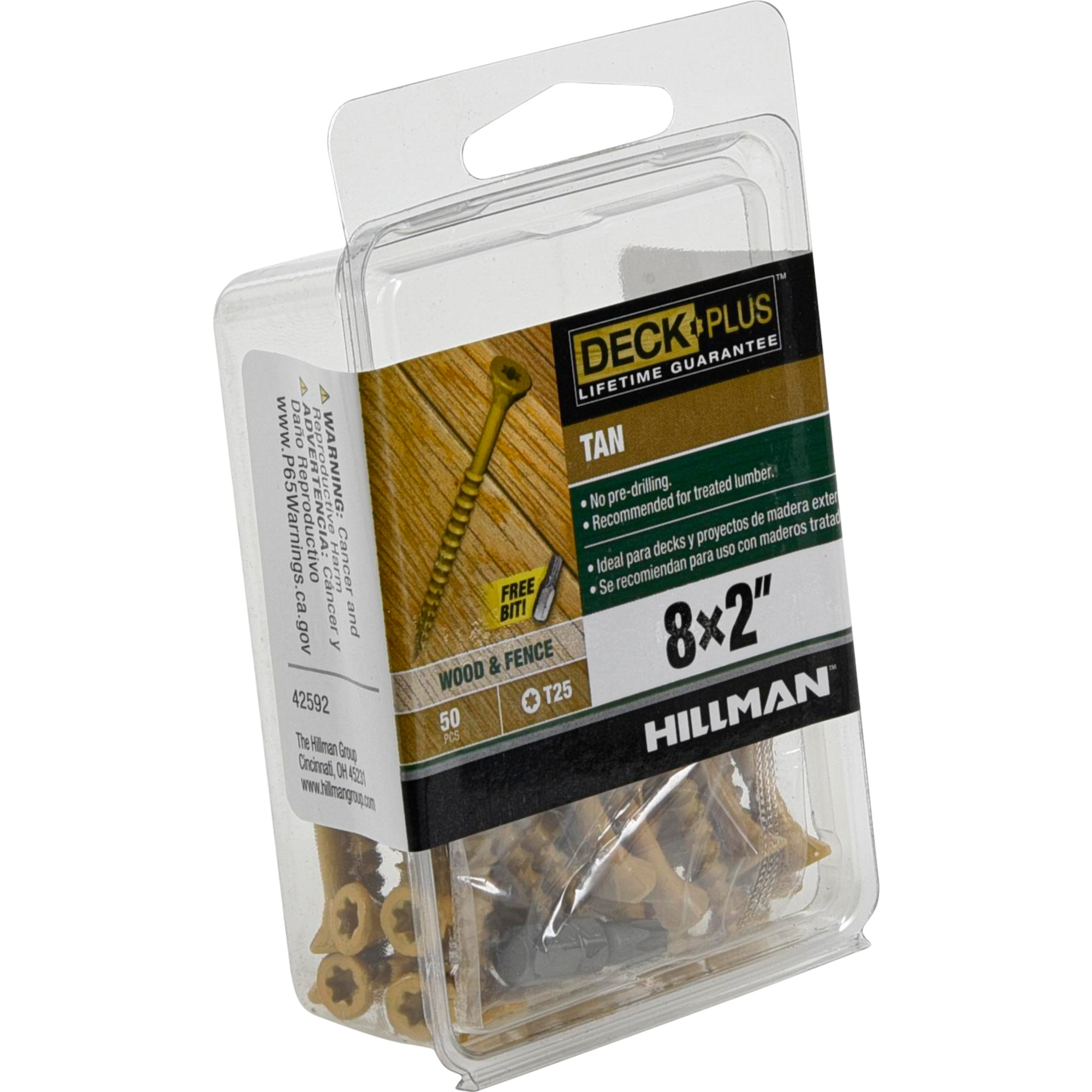 Deck Plus Tan Deck Screws (#8 x 2 in.)