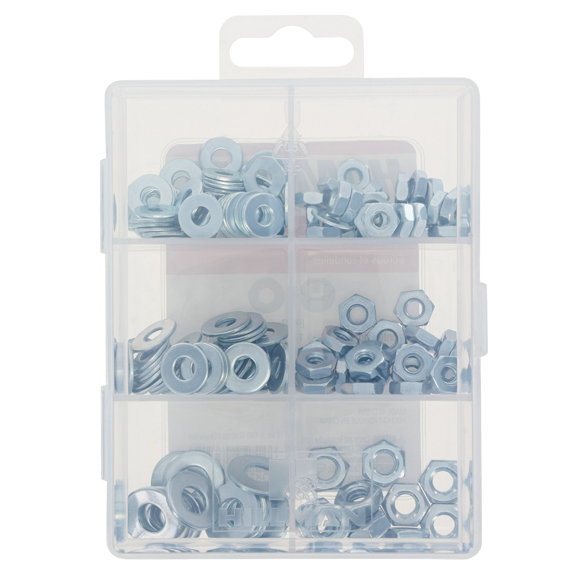 Hillman Zinc Hex Nuts and Flat Washers Kit