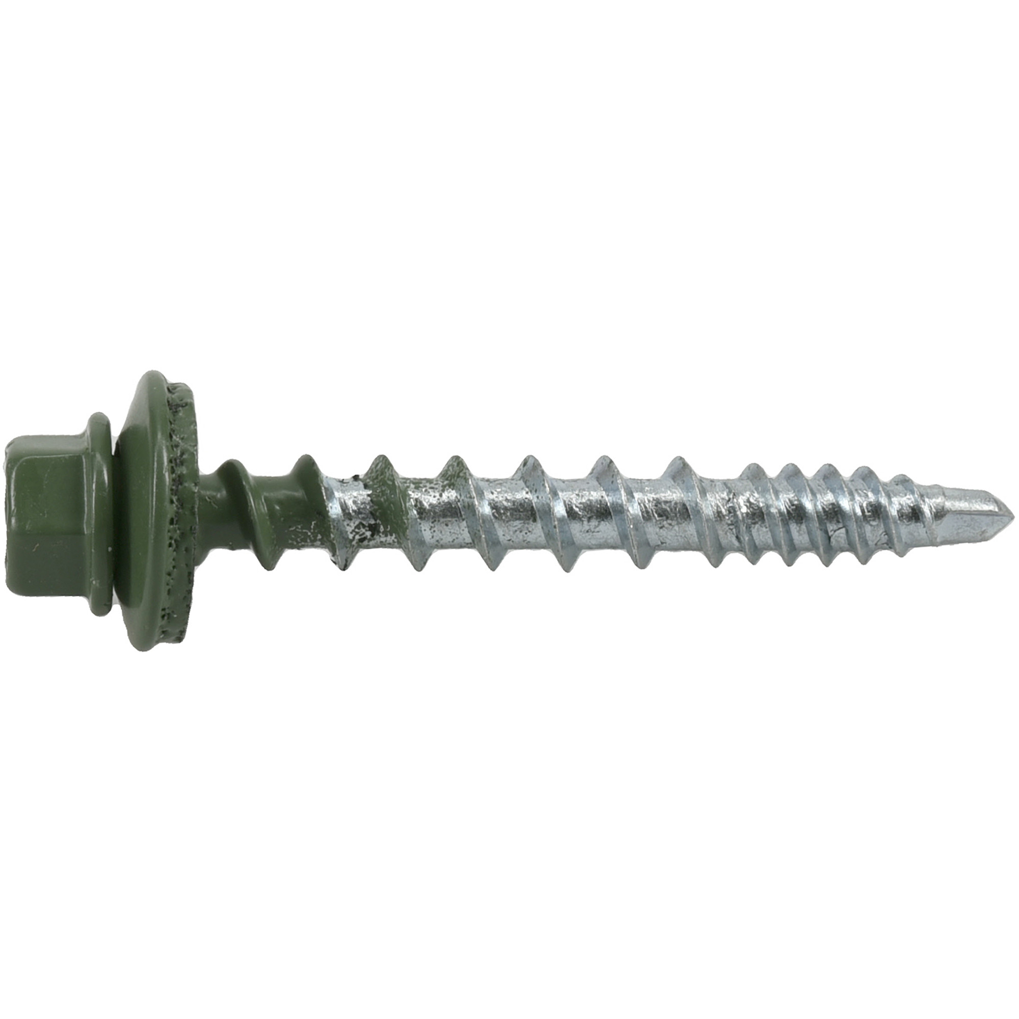 Power Pro Green Self Drilling Metal-to-Wood Roofing Screws (#10 x 1-1/2 in.)-98 pc