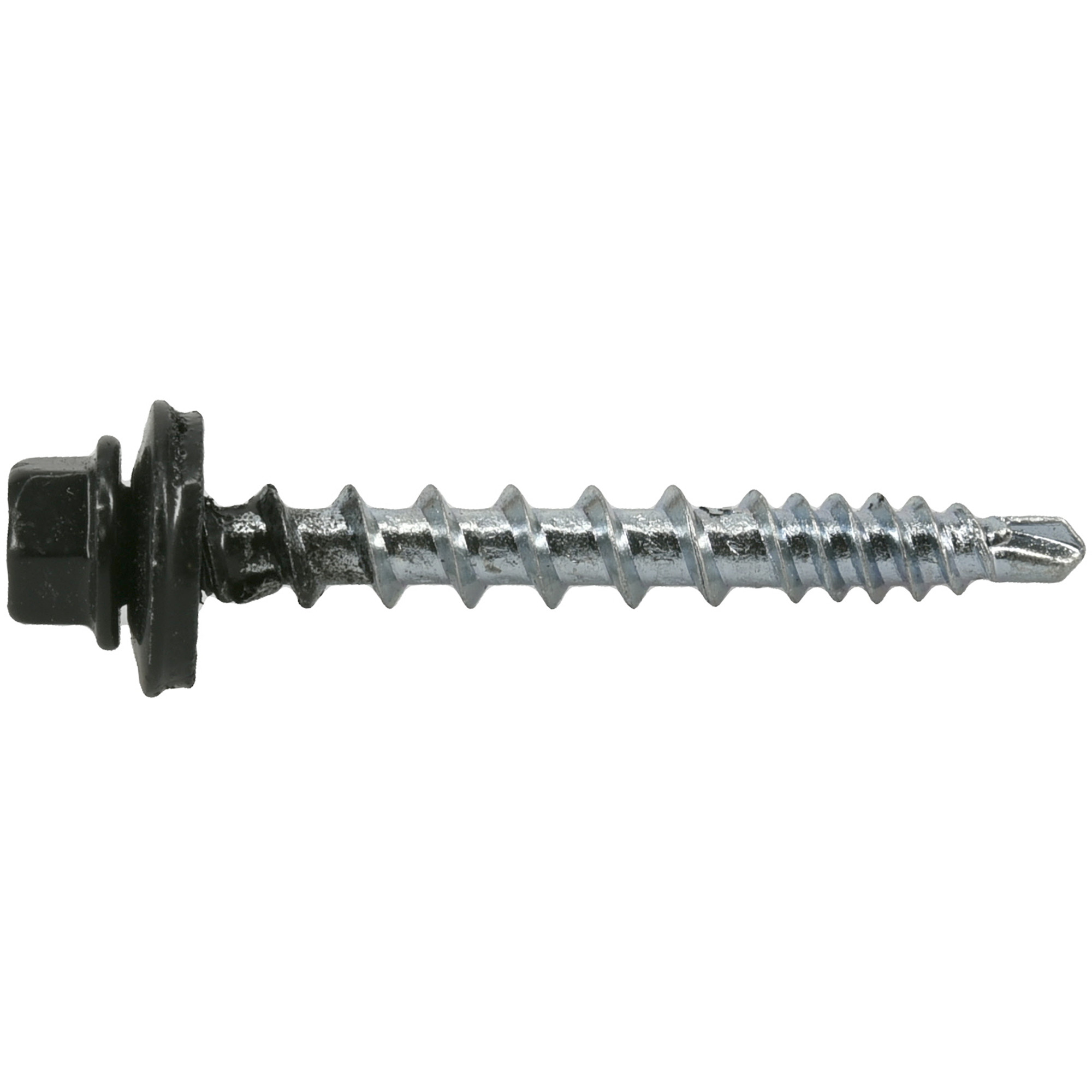 Power Pro Black Self Drilling Metal-to-Wood Roofing Screws (#10 x 1-1/2 in.)-250 pc