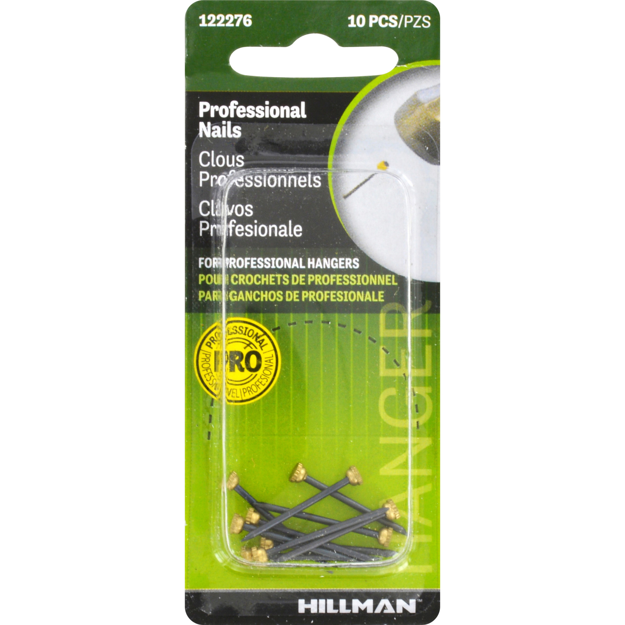 Hillman Professional Picture Hanger Nails 20lb 10 Pack