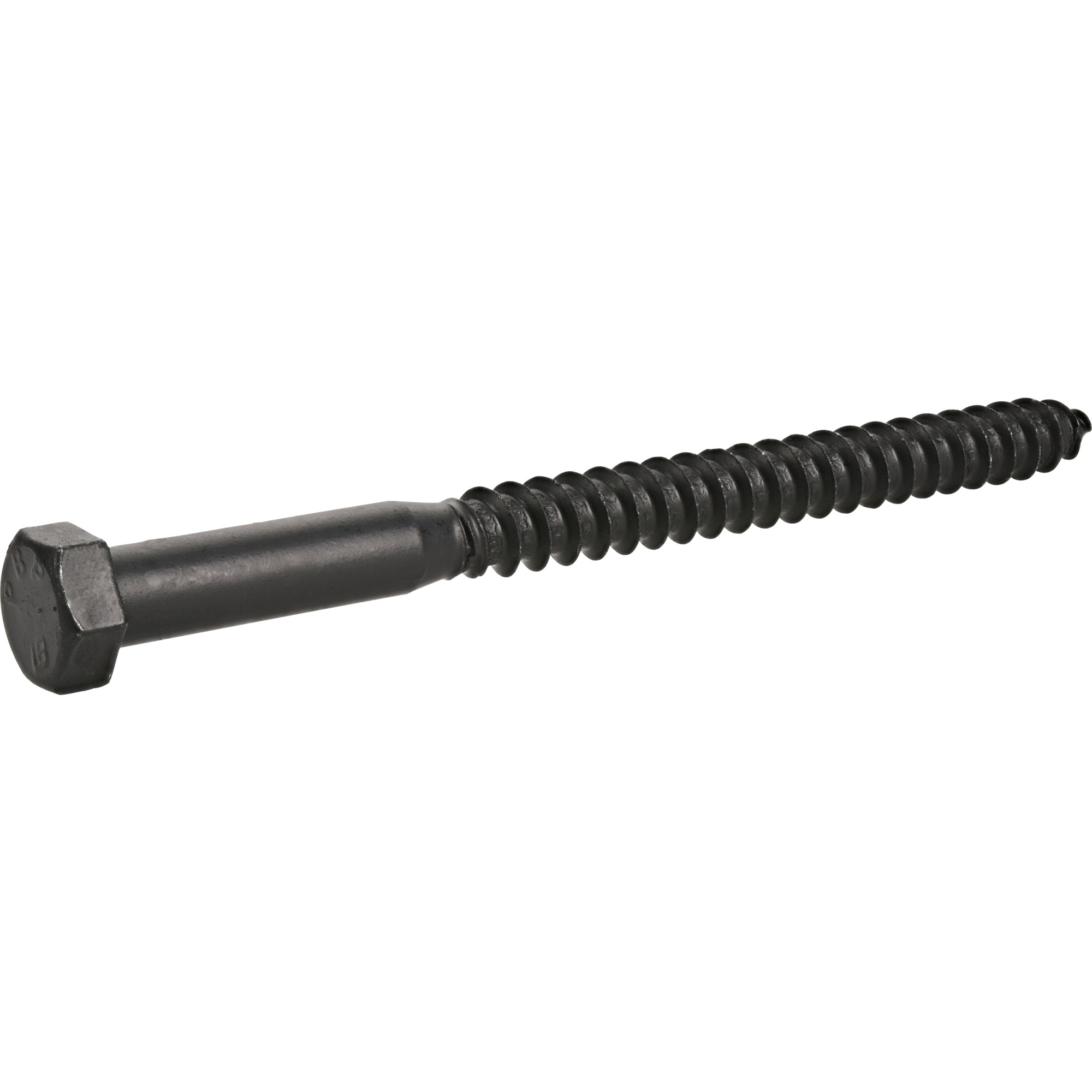 Deck Plus Black Coated Lag Screws 3/8 in. x 5 in.