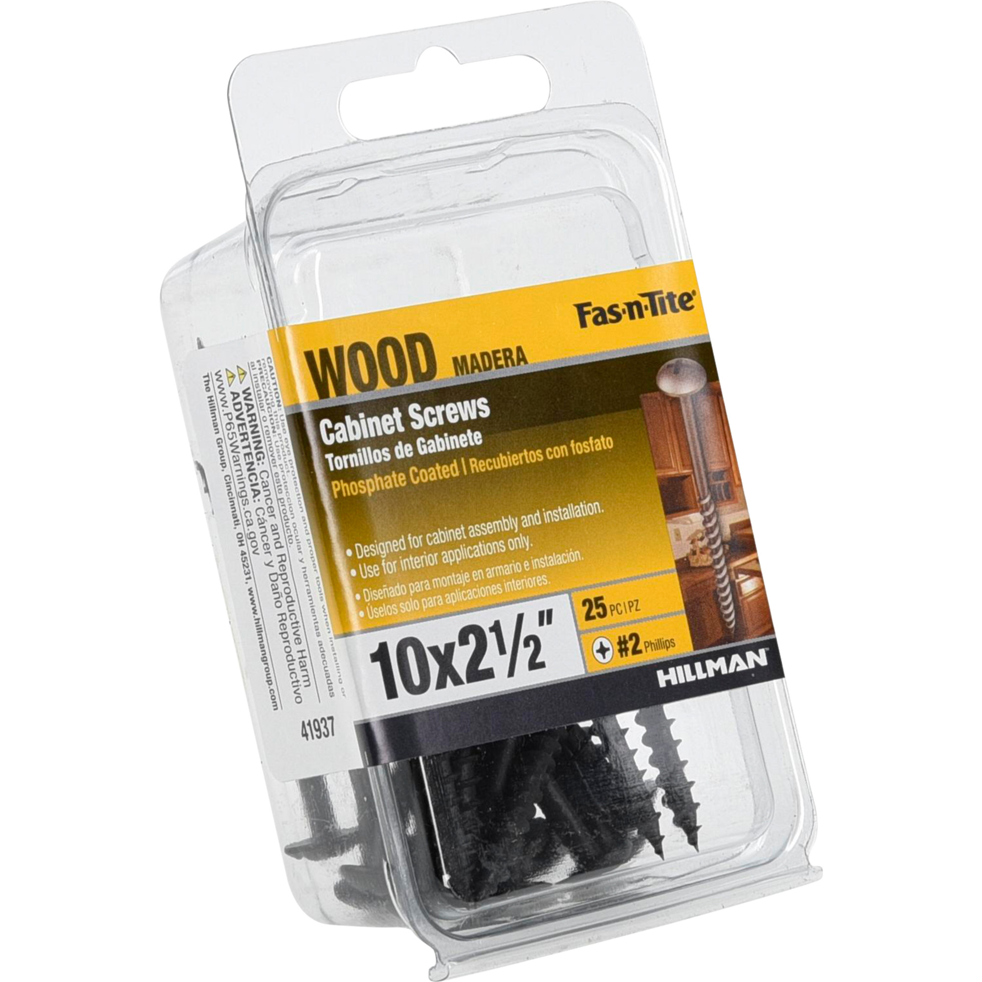 Hillman Truss Head Phillips Coarse Cabinet Screws (#10 x 2-1/2 in.) - 25 pc