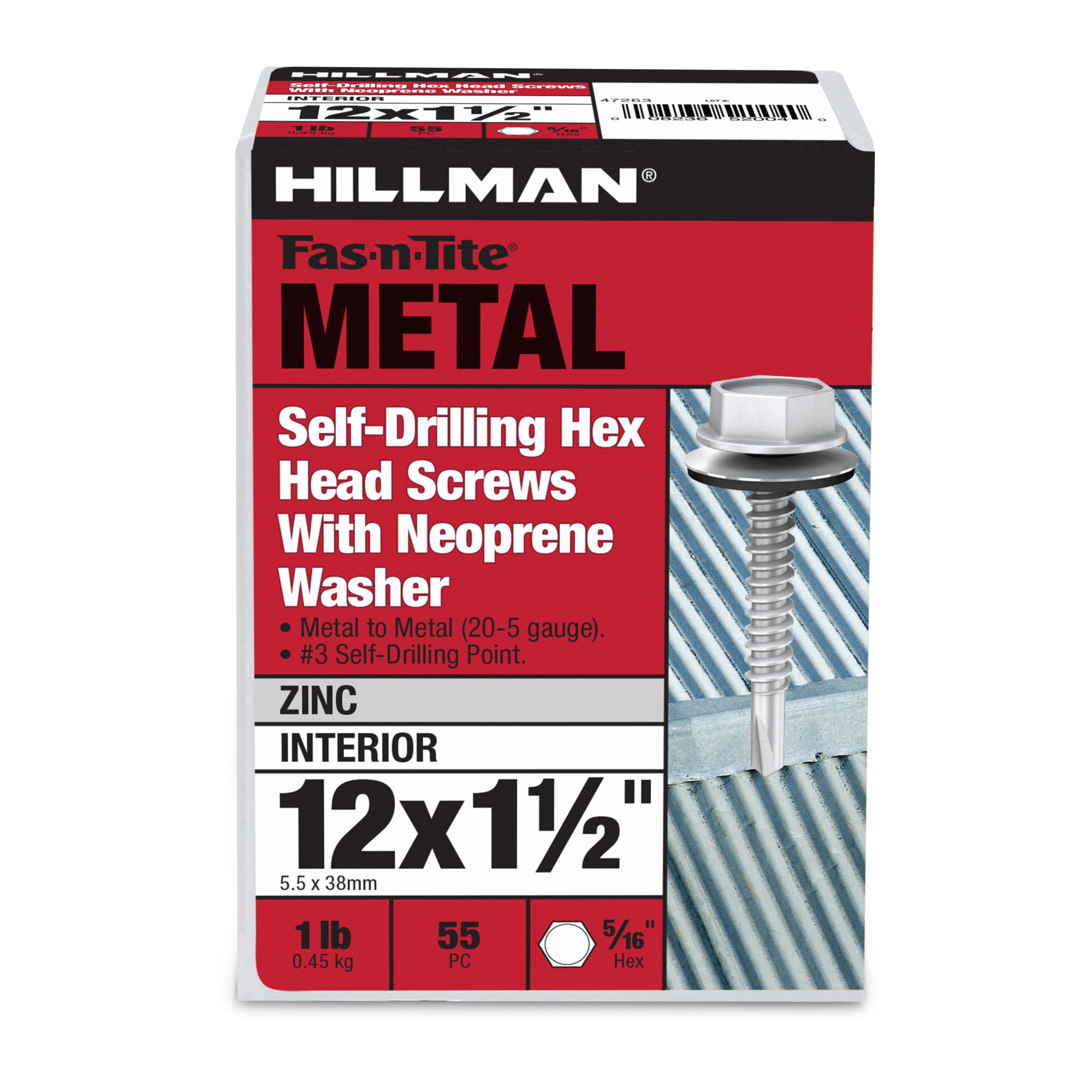 Hillman Washer Head Self Drilling Screws (#12-14 x 1-1/2 in.)