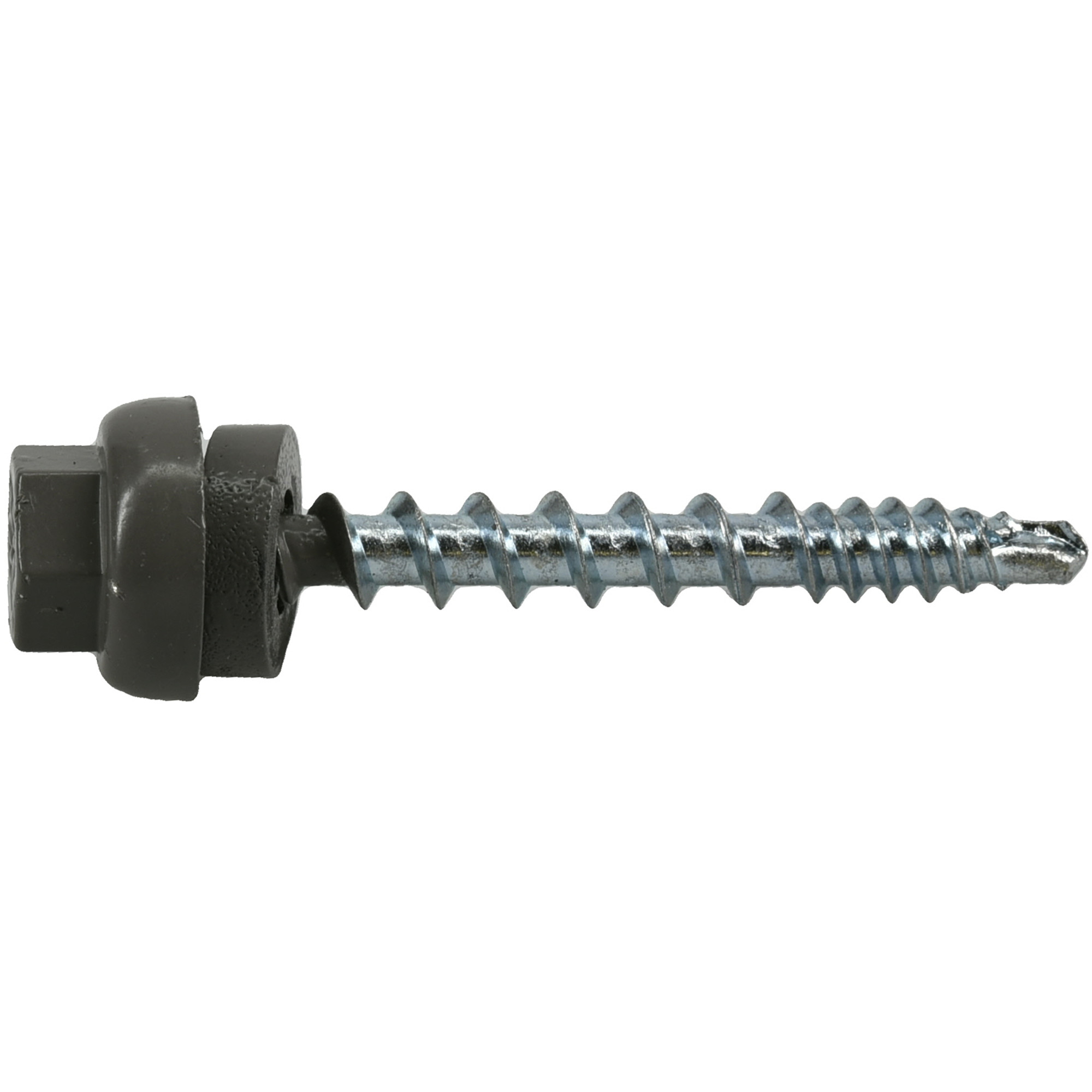 Power Pro Gray Self Drilling Metal-to-Wood Roofing Screws (#10 x 1-1/2 in.)-62 pc