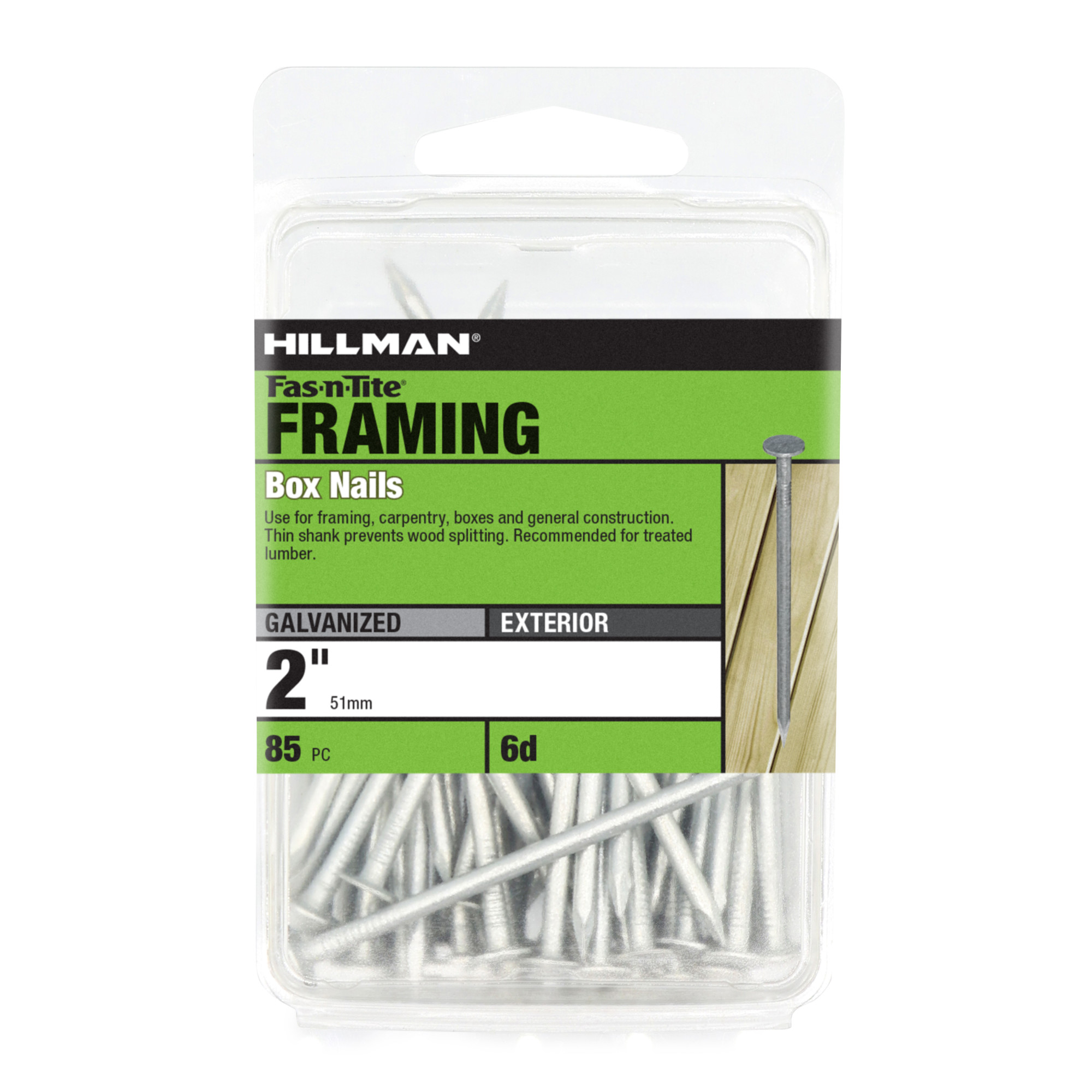 Hillman Hot Dipped Galvanized Box Nails (2 in.) - 85 pc