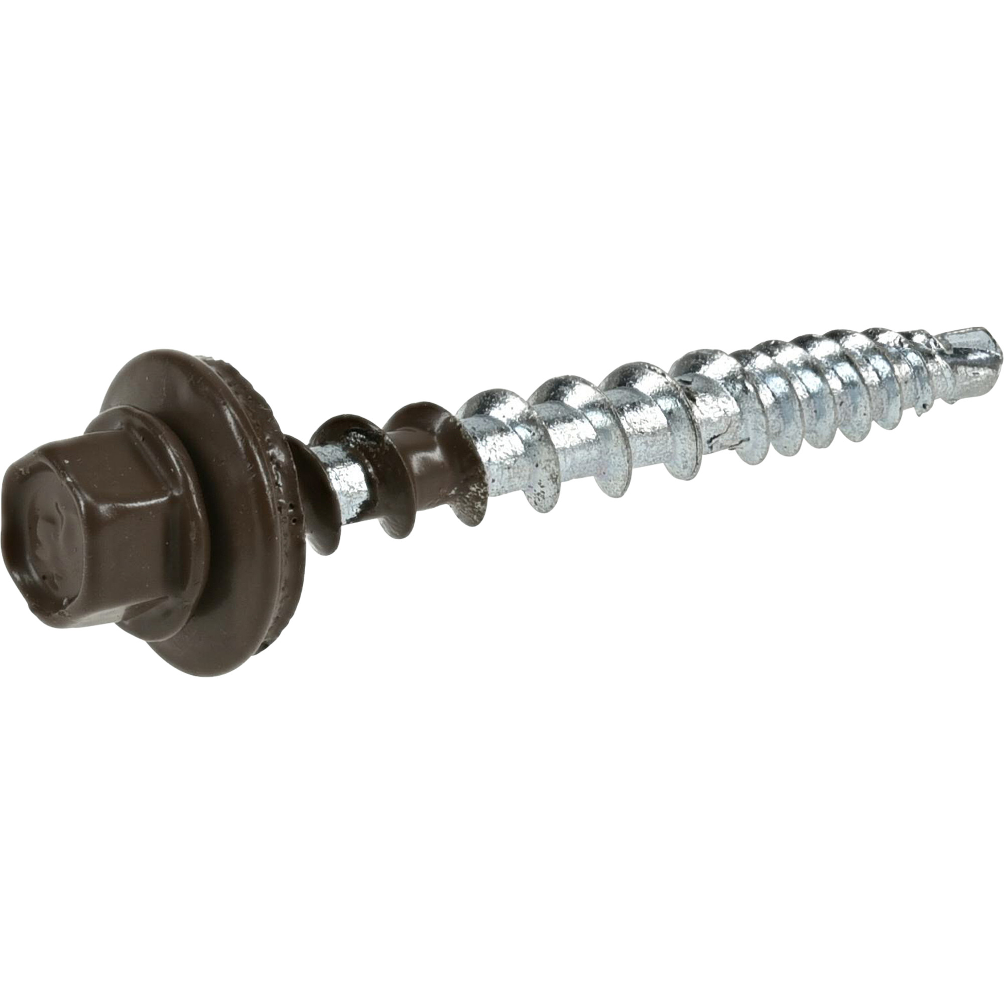 Power Pro Brown Self Drilling Metal-to-Wood Roofing Screws (#10 x 1-1/2 in.)-98 pc