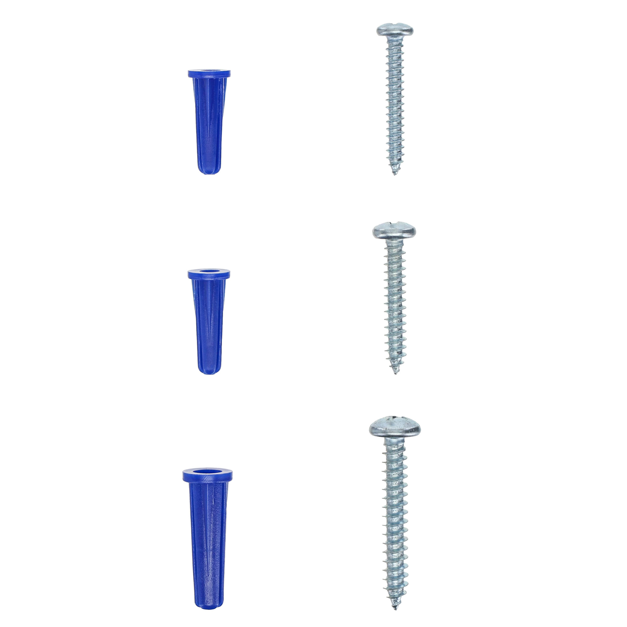 Hillman Homepak Plastic Anchor with Screws Kit - 72 pc