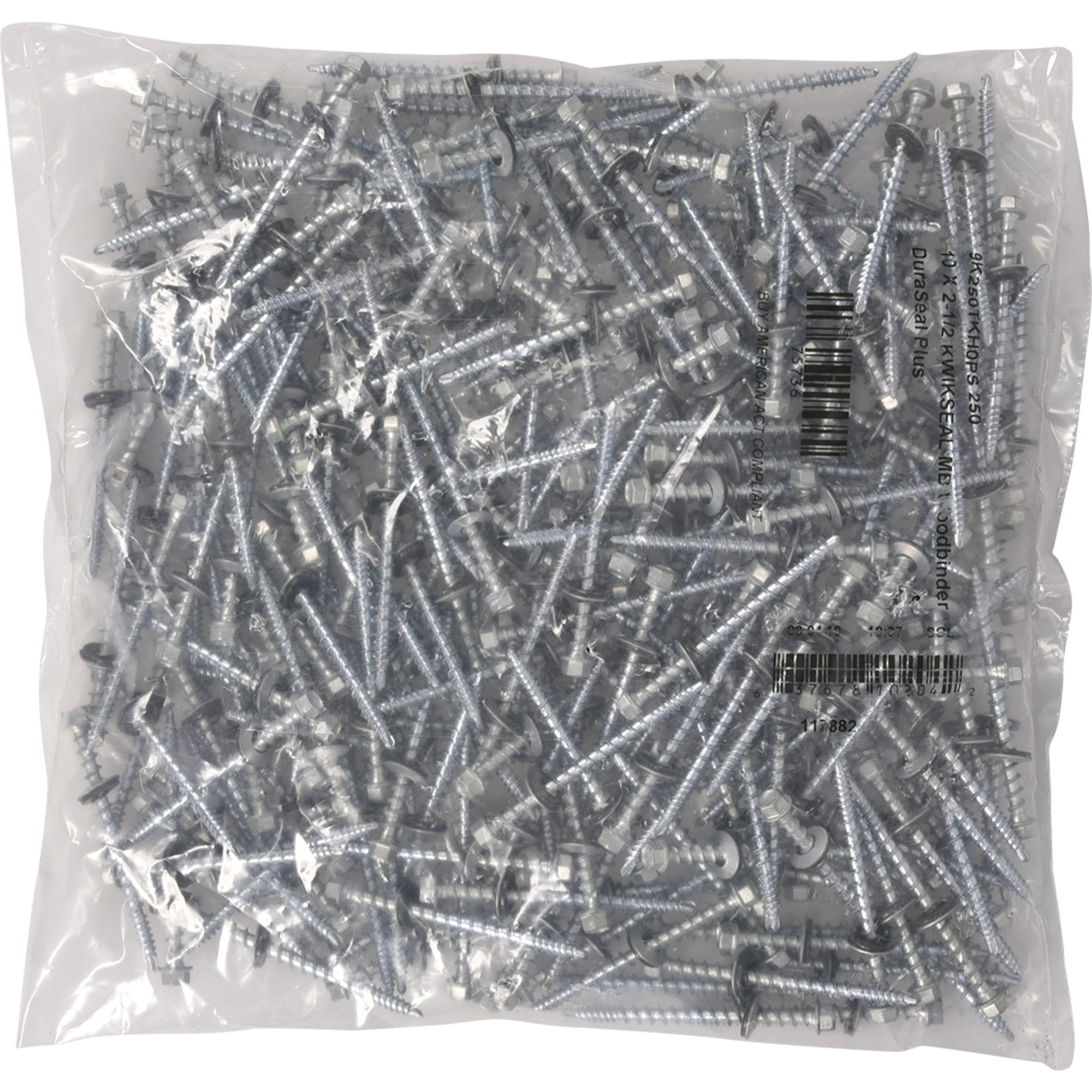 Power Pro Silver Self Drilling Metal-to-Wood Roofing Screws (#10 x 2-1/2 in.)-250pc