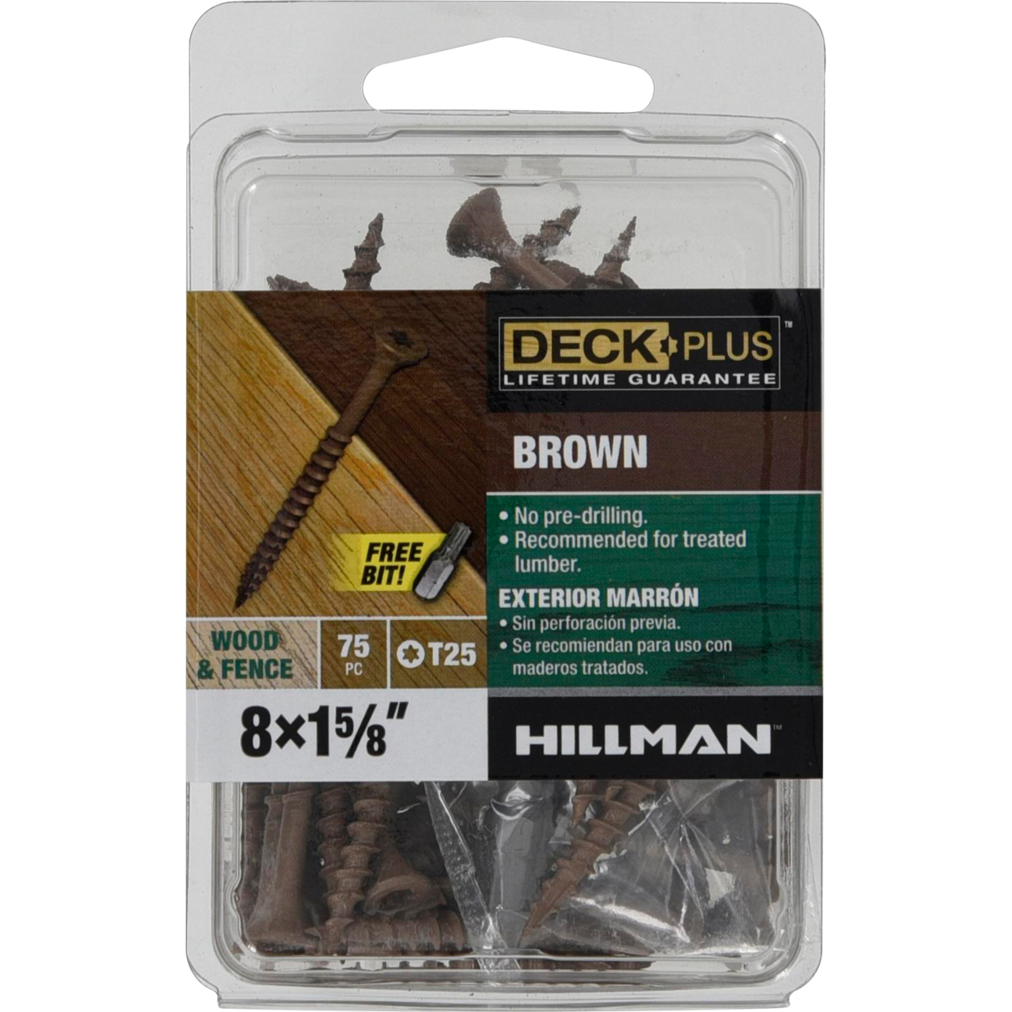 Deck Plus Brown Deck Screws (#10 x 1-5/8 in.)