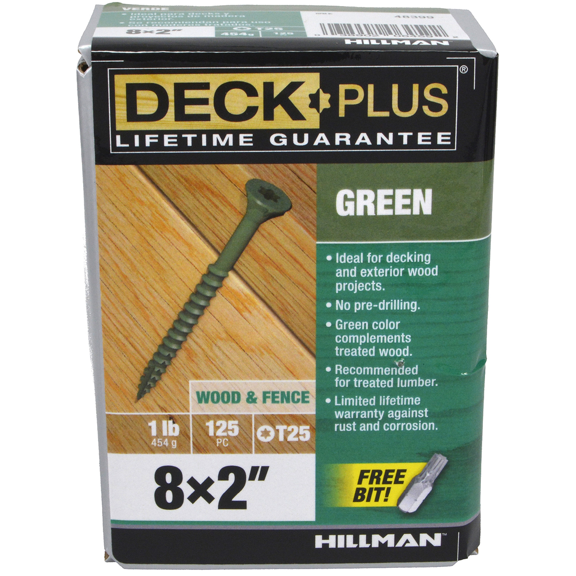 Deck Plus Green Deck Screws (#8 x 2 in.)