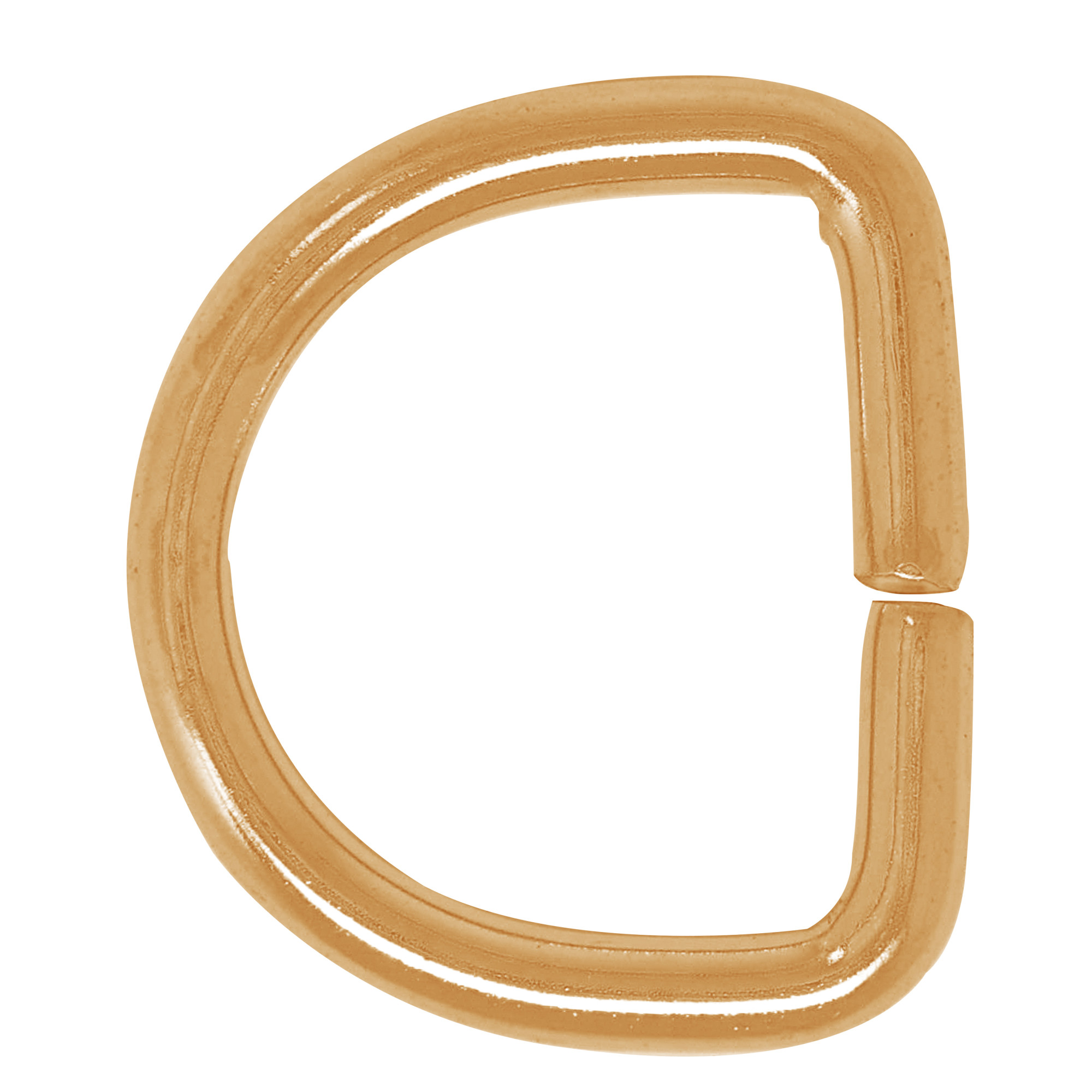 Hillman Brass-Plated D Rings (1 in.) - 10 pc