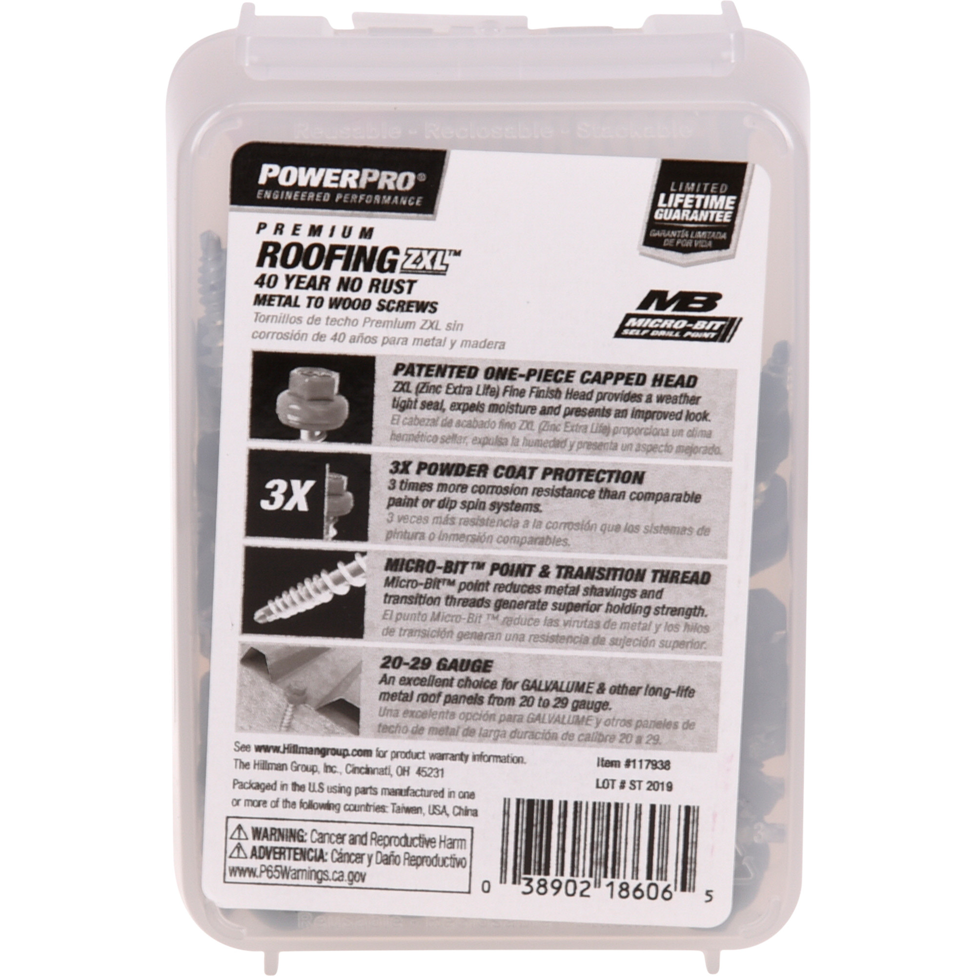 Power Pro Green Self Drilling Metal-to-Wood Roofing Screws (#10 x 1-1/2 in.)-62 pc