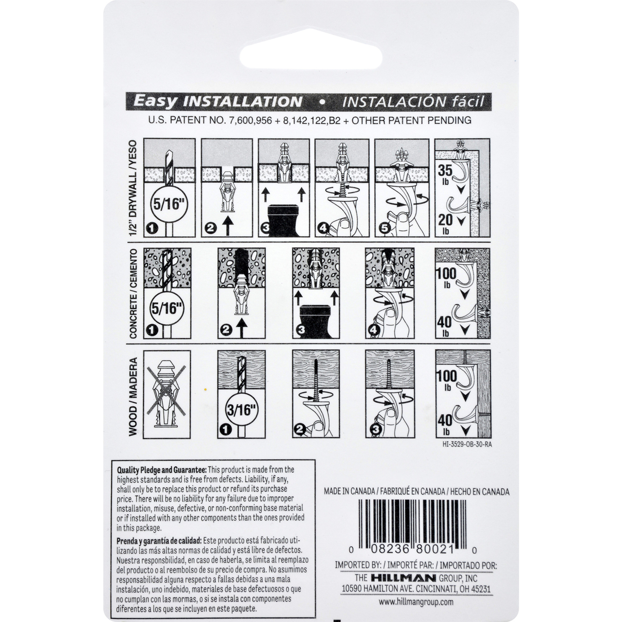 Hillman COBRA Brass Ceiling Hook 75lb 2 Pack