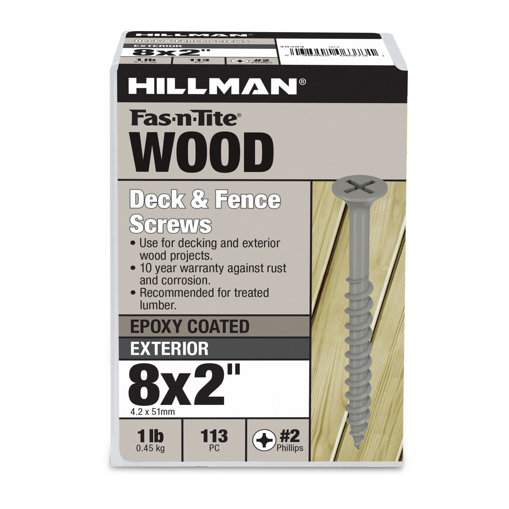 Hillman Exterior Coated Wood Screws (#8 x 2 in.)