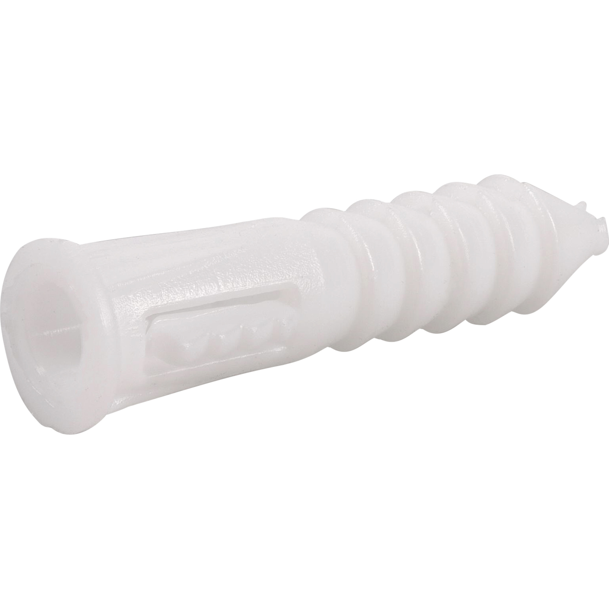 Hillman White Ribbed Plastic Anchor (#6-8-10 x 1 in.) - 100 pc