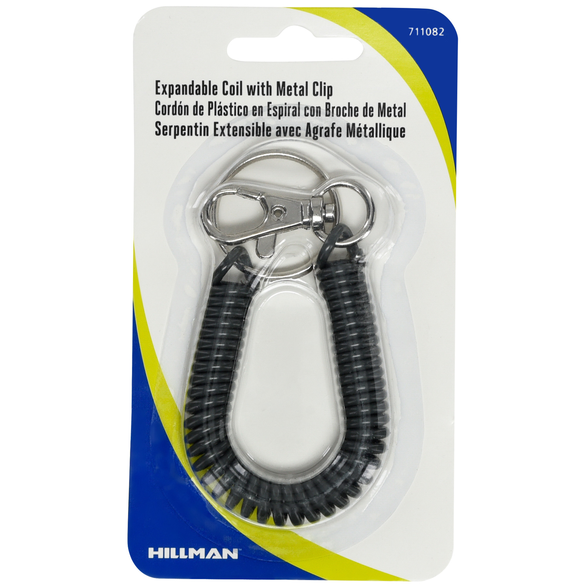 Hillman Expandable Coil Snap Hook 5 Pack