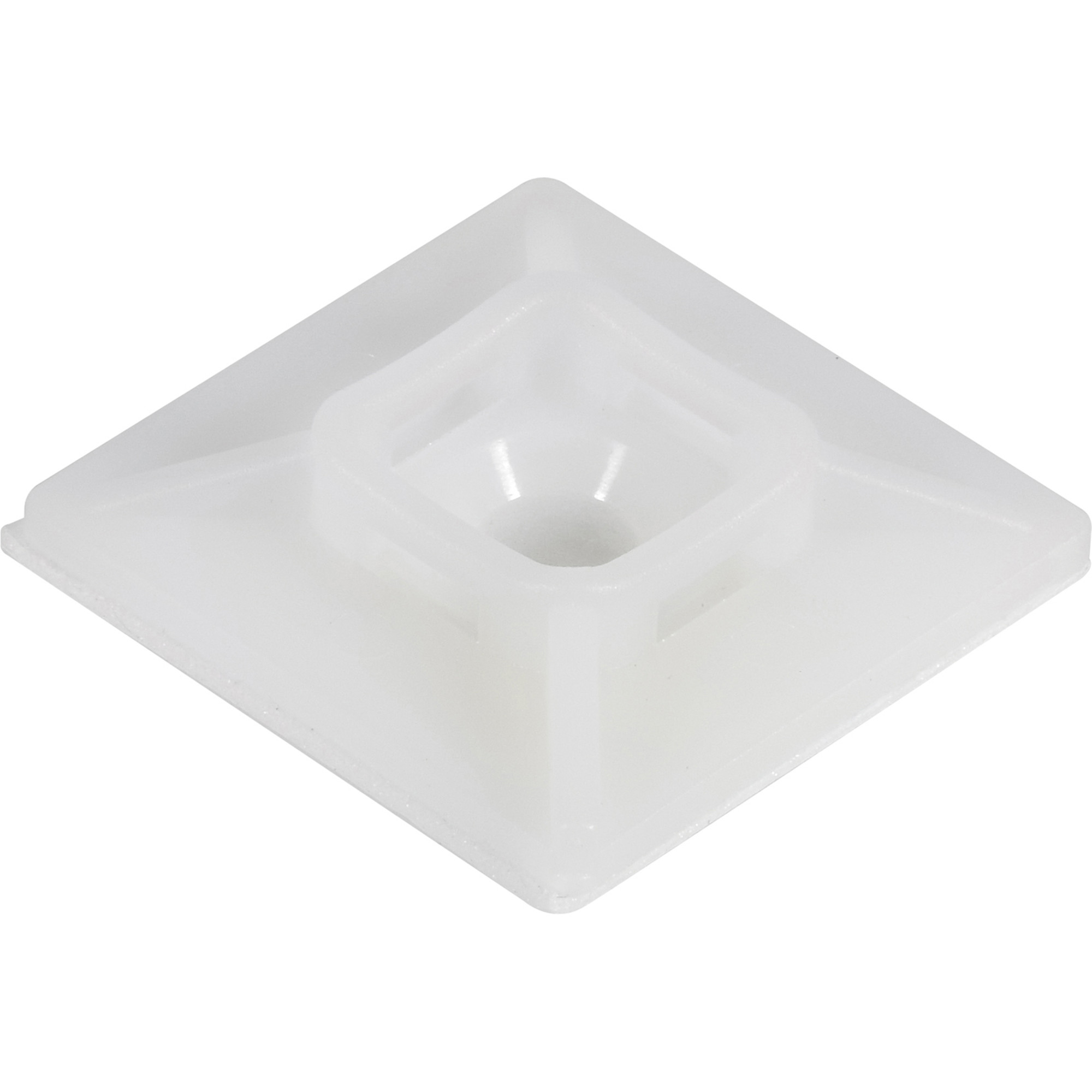 Hillman Adhesive Mounting Bases (1-1/8 in. x 1-1/8 in. Base & #8 Screw Hole) - 10 pc