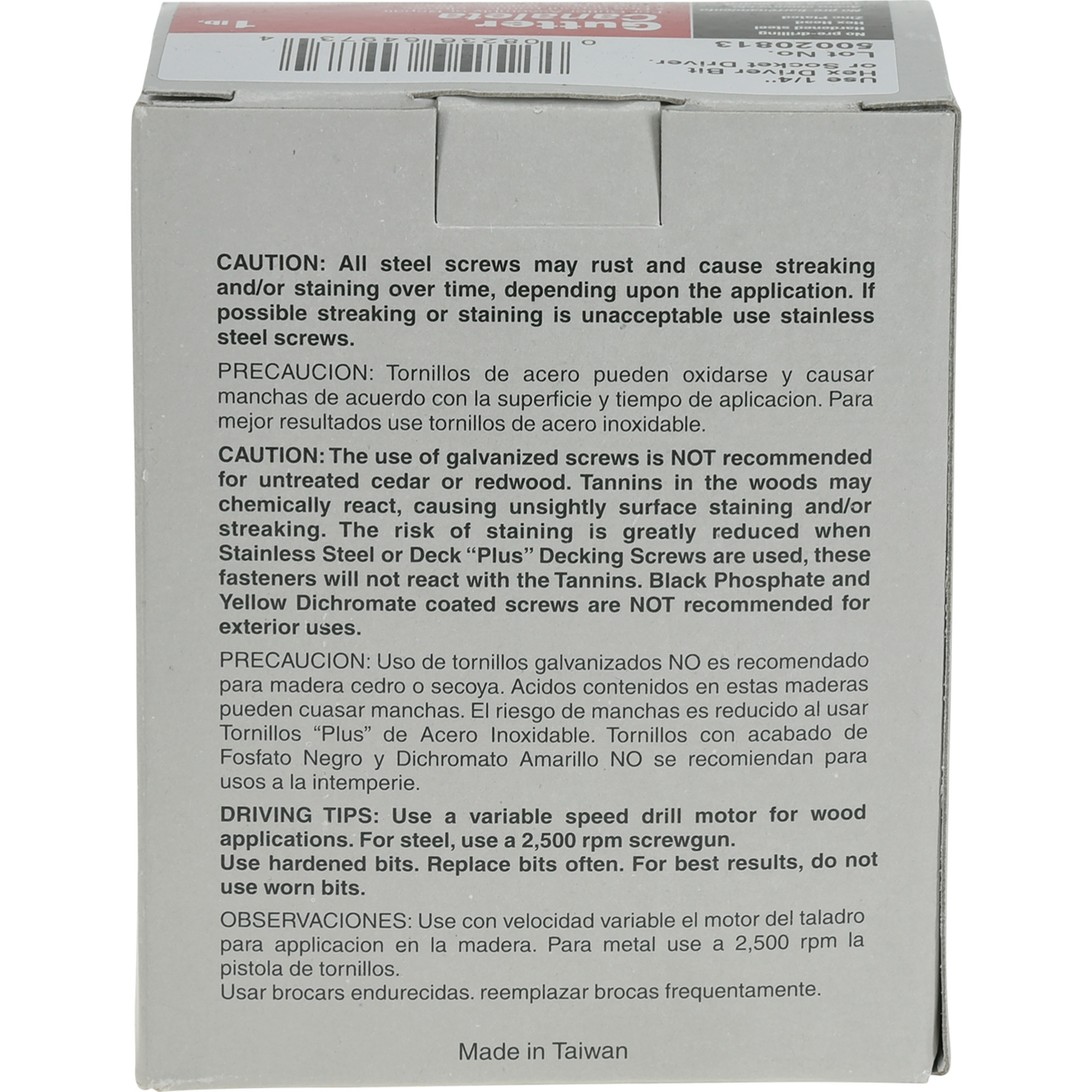 Hillman Black Slotted Hex Painted-Head Gutter Assembly Screws (#7 x 1/2 in.) - 1lb Box