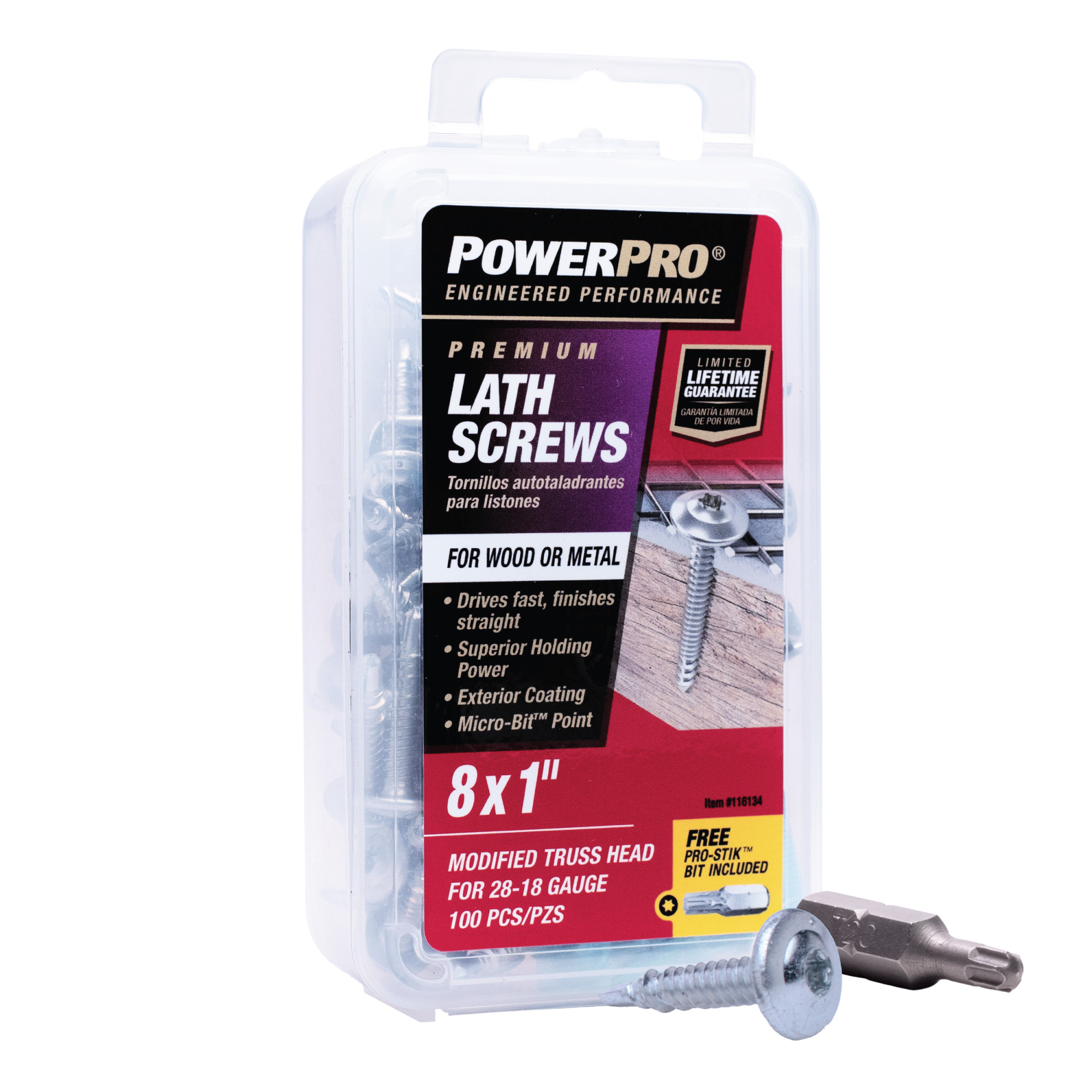 Power Pro Stainless Steel Truss-Head Lath Screws (#8 x 1 in.) - 1lb Box