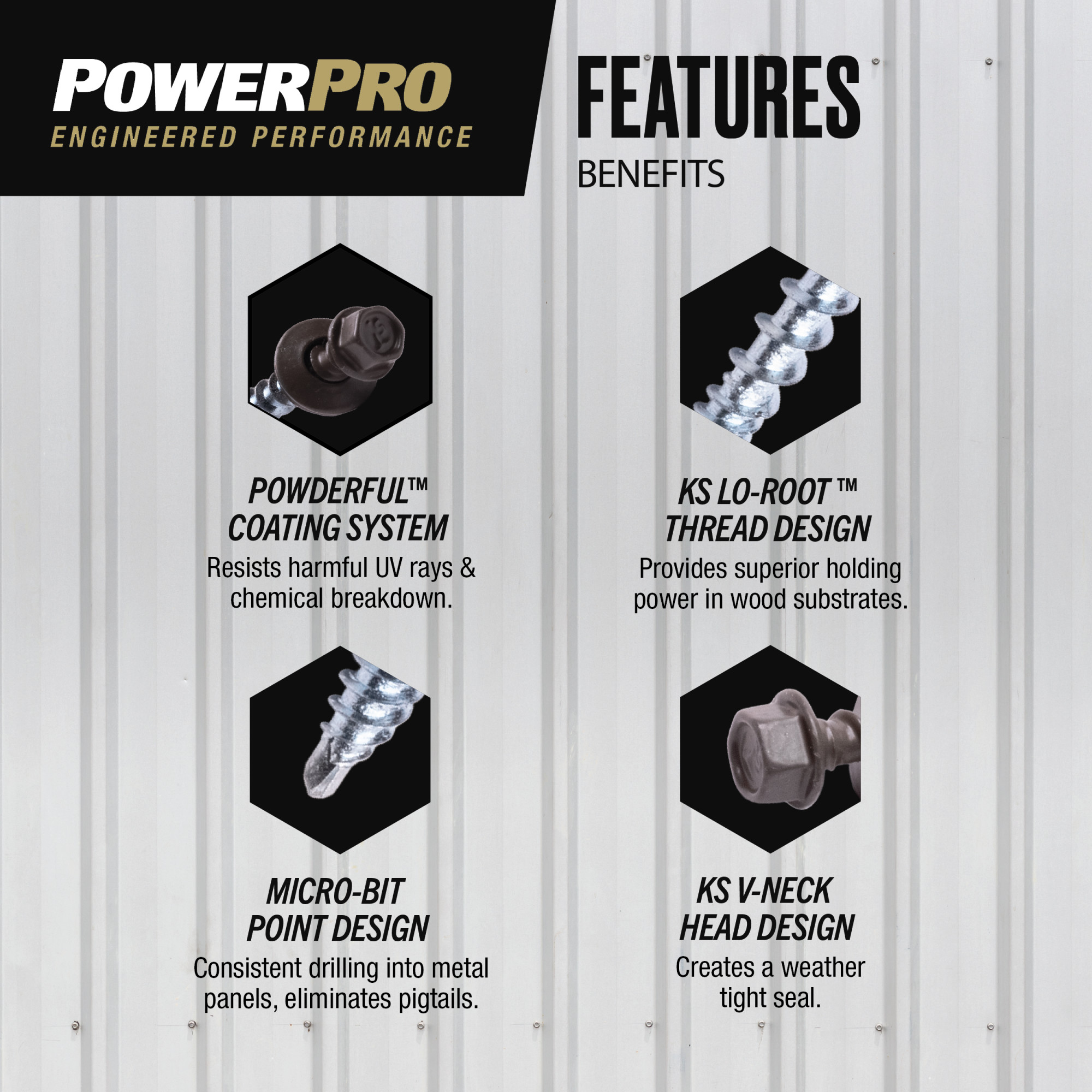 Power Pro Bronze Self Drilling Metal-to-Wood Roofing Screws (#10 x 2 in.) - 77 pc