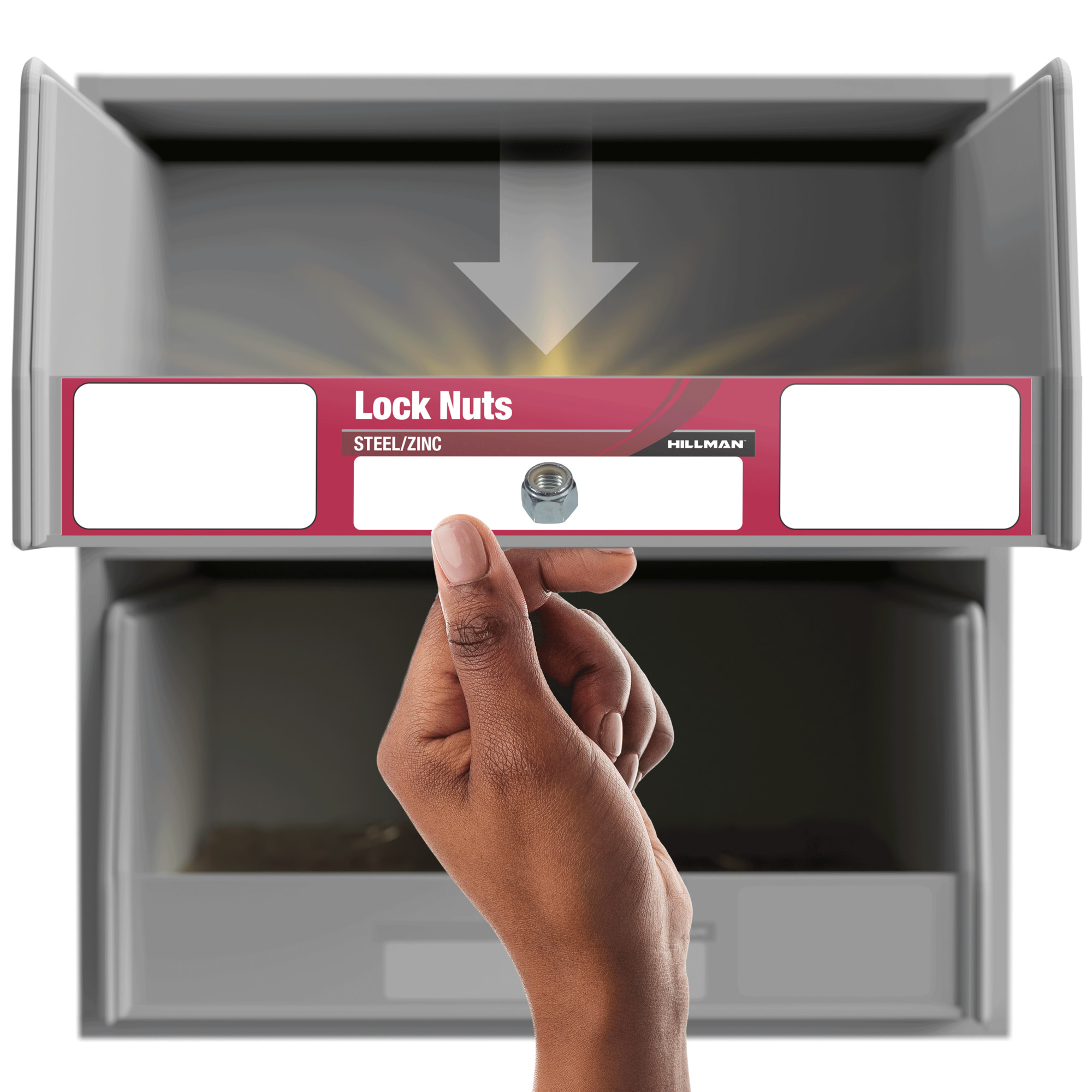 Hillman Zinc-Plated Nylon Insert Stop Nut USS Coarse 3/8 in.-16