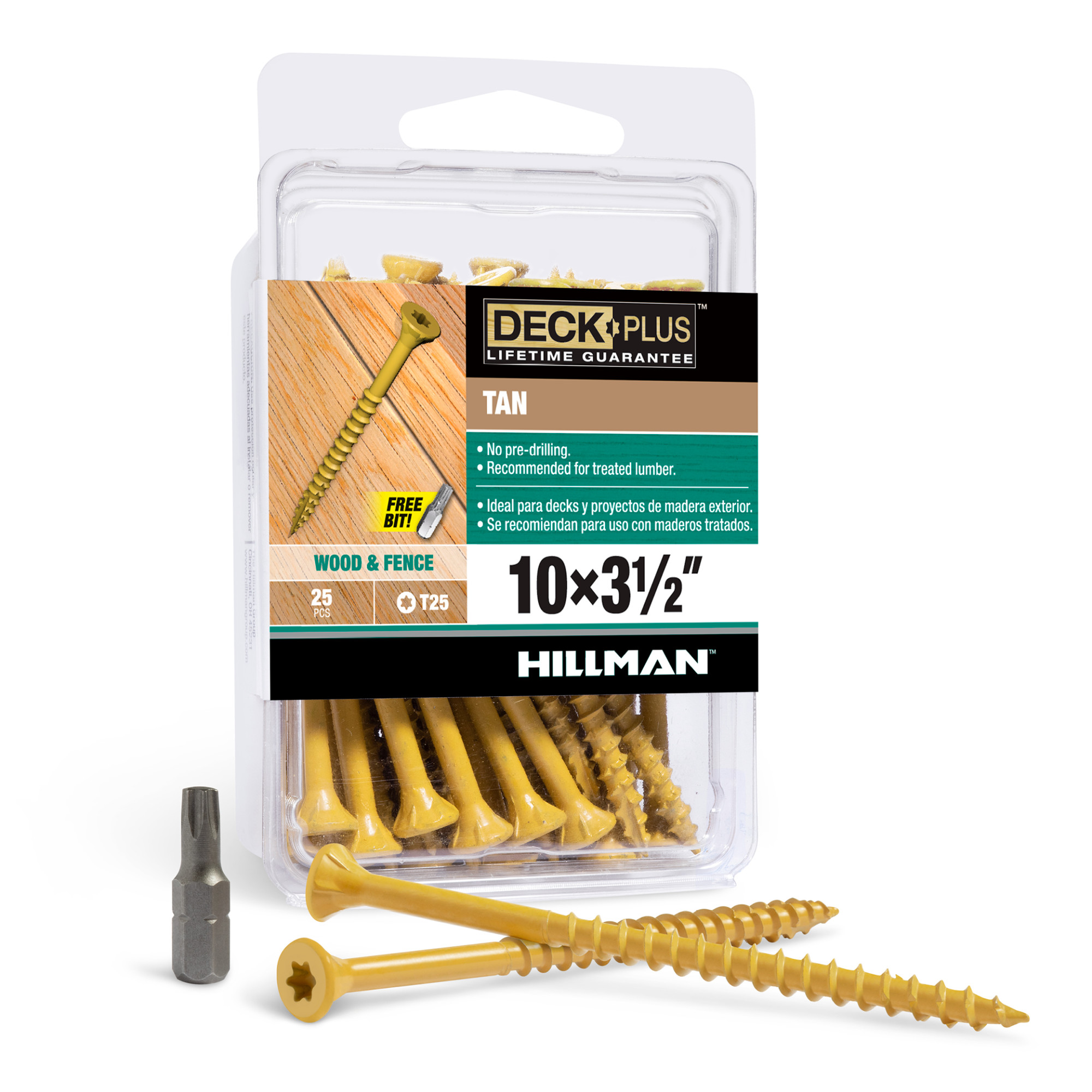 Deck Plus Tan Deck Screws (#10 x 3-1/2 in.)